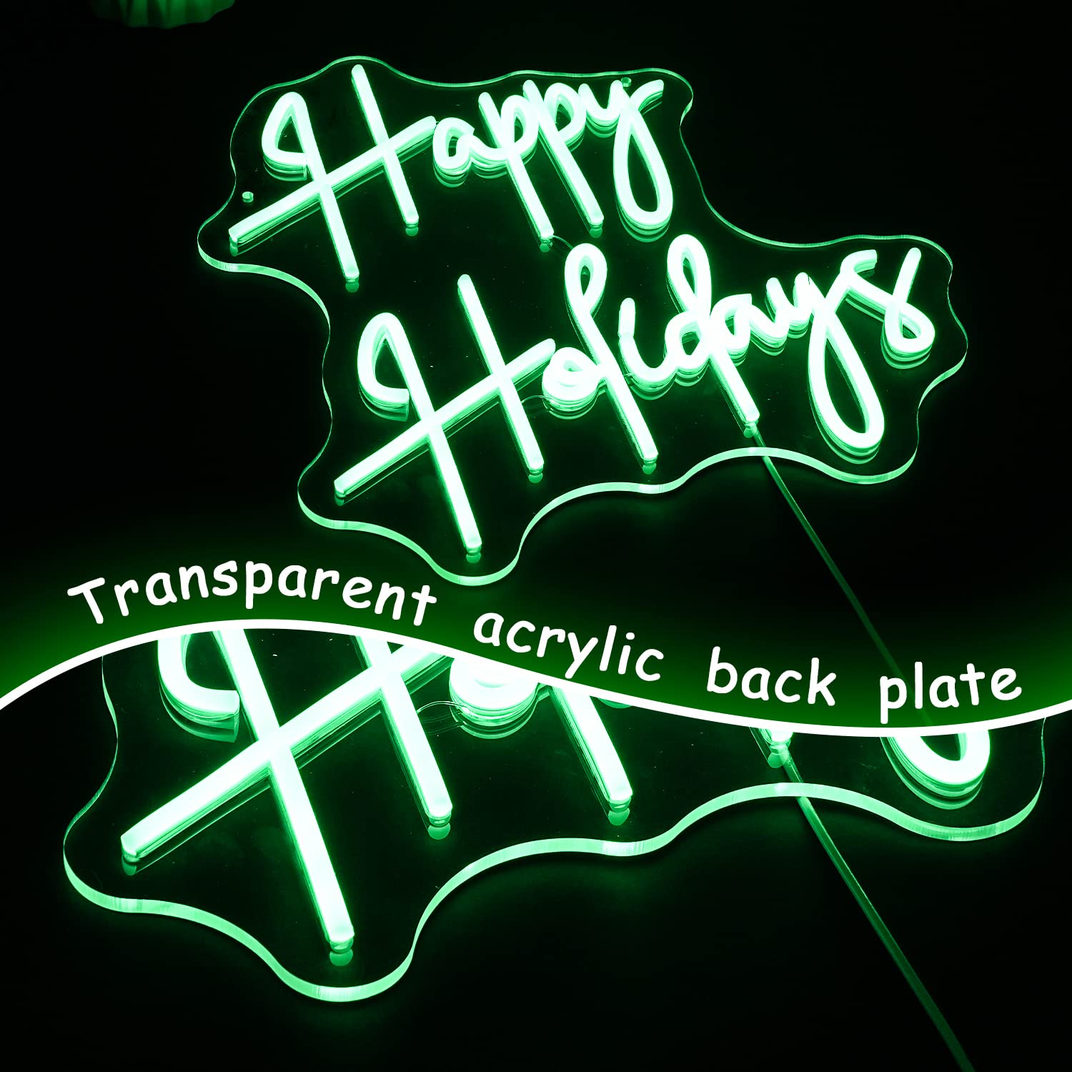Happy New Year Neon Sign Warm New Years Eve Party LED Lights Letter Neon Signs for Wall Decor Dimmable Light up Signs for Home,