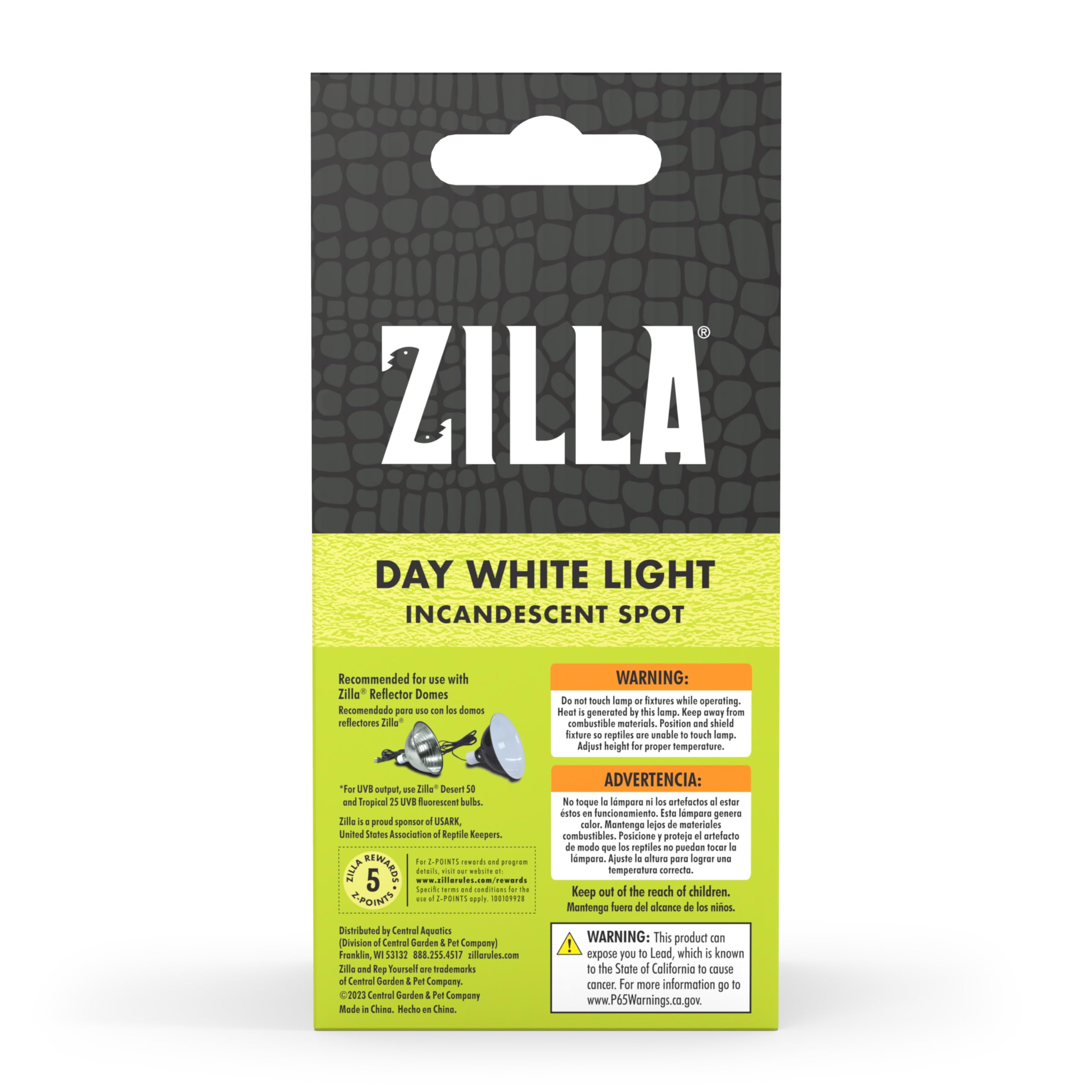 Zilla 50W Incandescent Spot Bulbs, Day White, 1 Count - Perfect For Bright Lighting Solutions