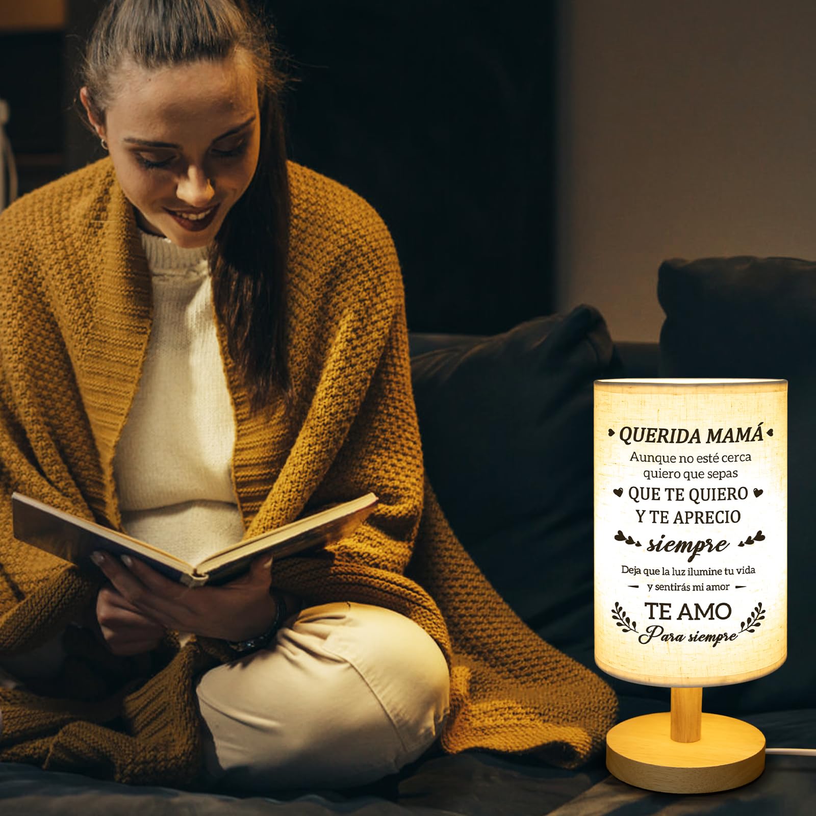 Gifts For Mom In Spanish, Regalos Para Mujer Table Lamp, Spanish Mom Birthday Gifts, Mom Gifts In Spanish From Daughter Son, Reg