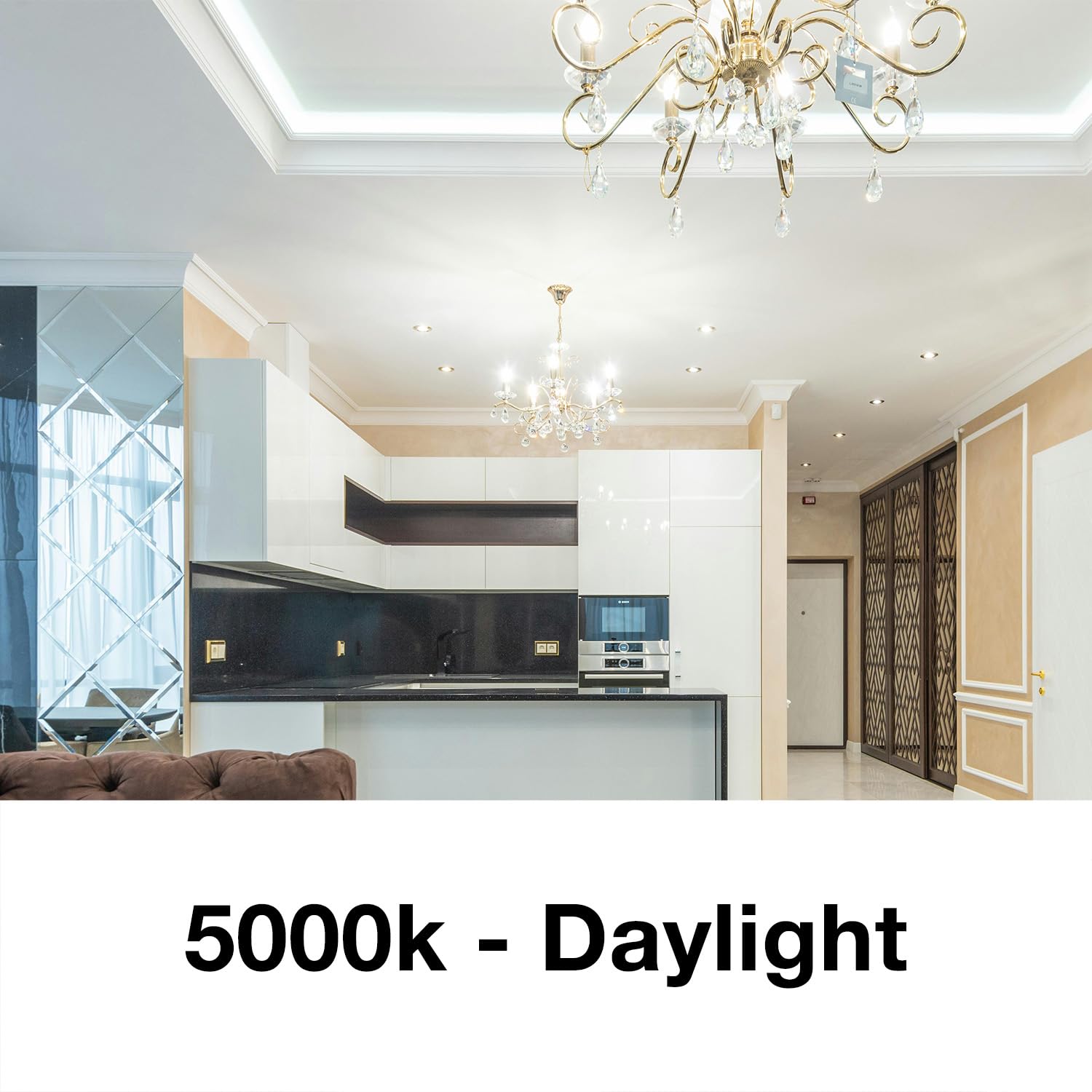 Daybetter B11 Chandelier Light Bulbs, Dimmable E12 Led Bulbs 60W Equivalent, Candelabra Led Light Bulbs, High Brightness 600 Lm