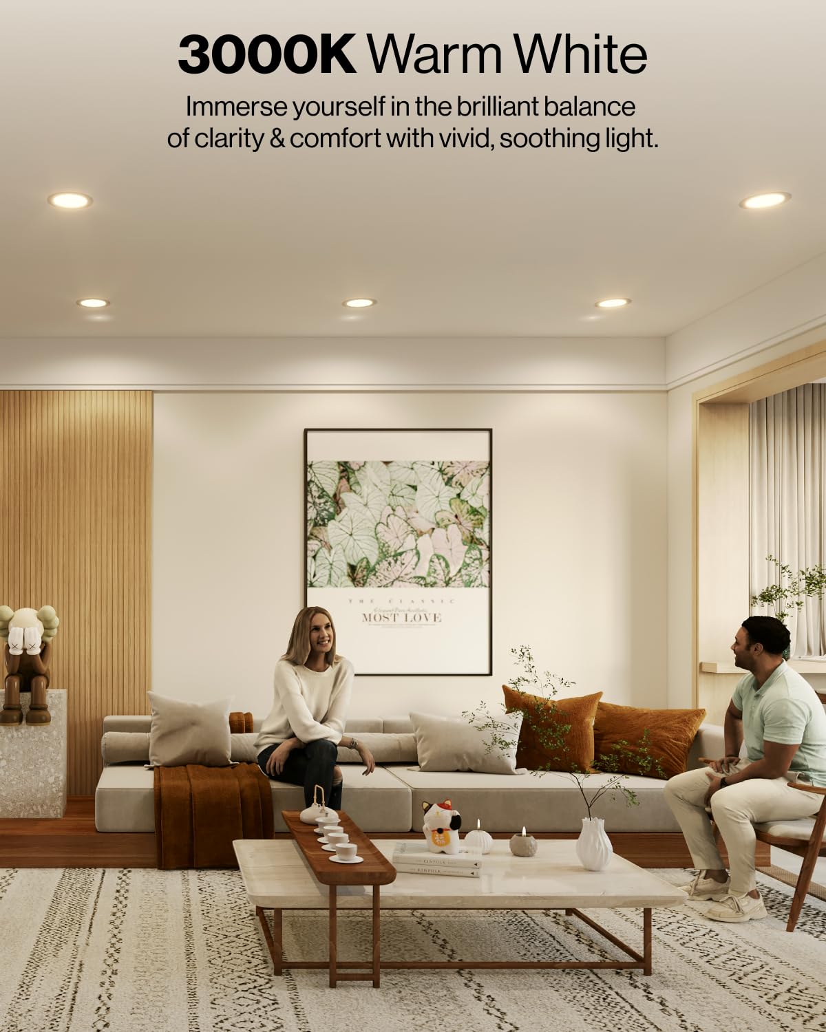 Sunco Led Recessed Lighting 6 Inch, Led Can Lights Retrofit Lighting Downlight, 965 Lm, 3000K Warm White, Dimmable, Baffle Trim,