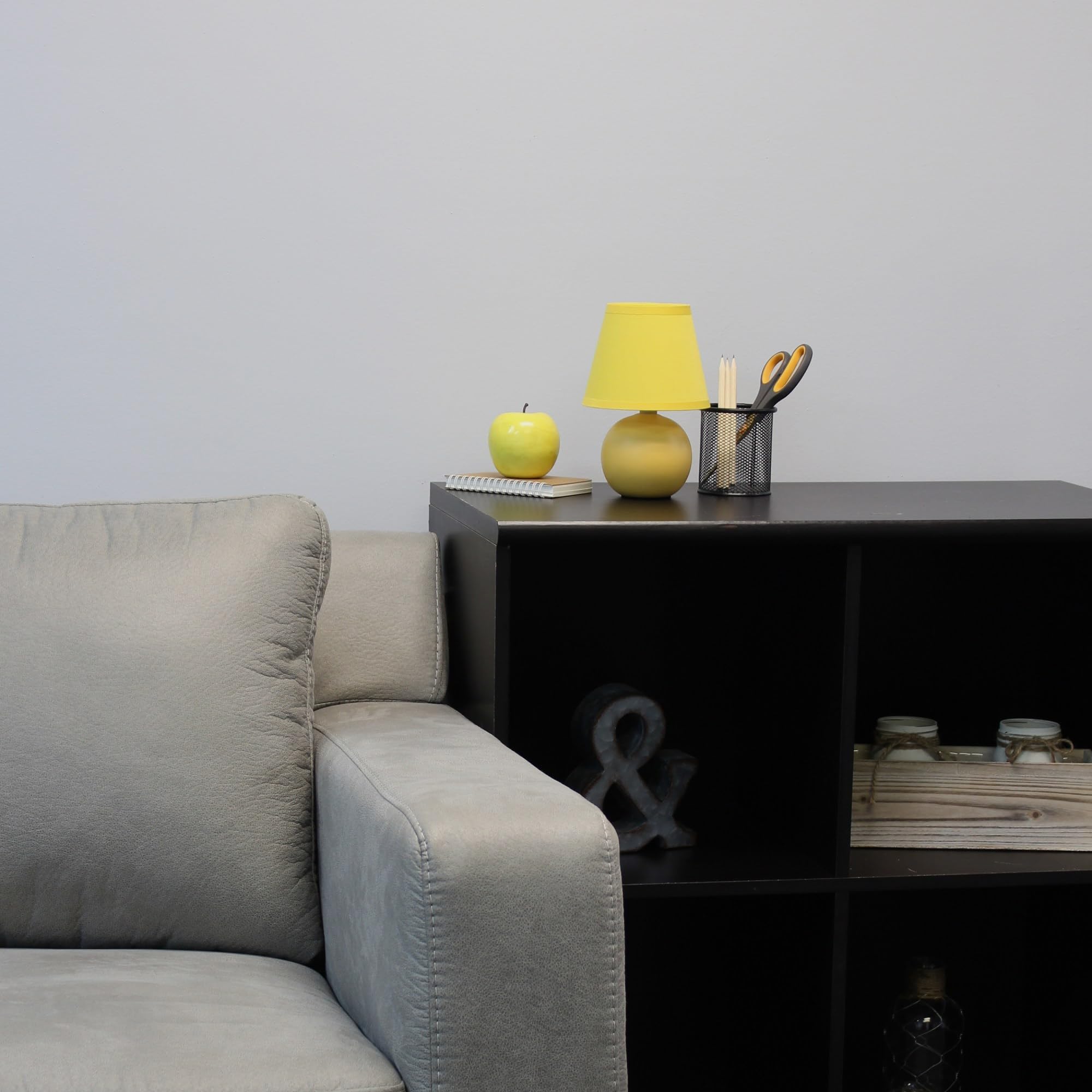Simple Designs Ceramic Globe Table Lamp, Yellow, Model Lt2008-Ylw, Stylish Home Decor Lighting