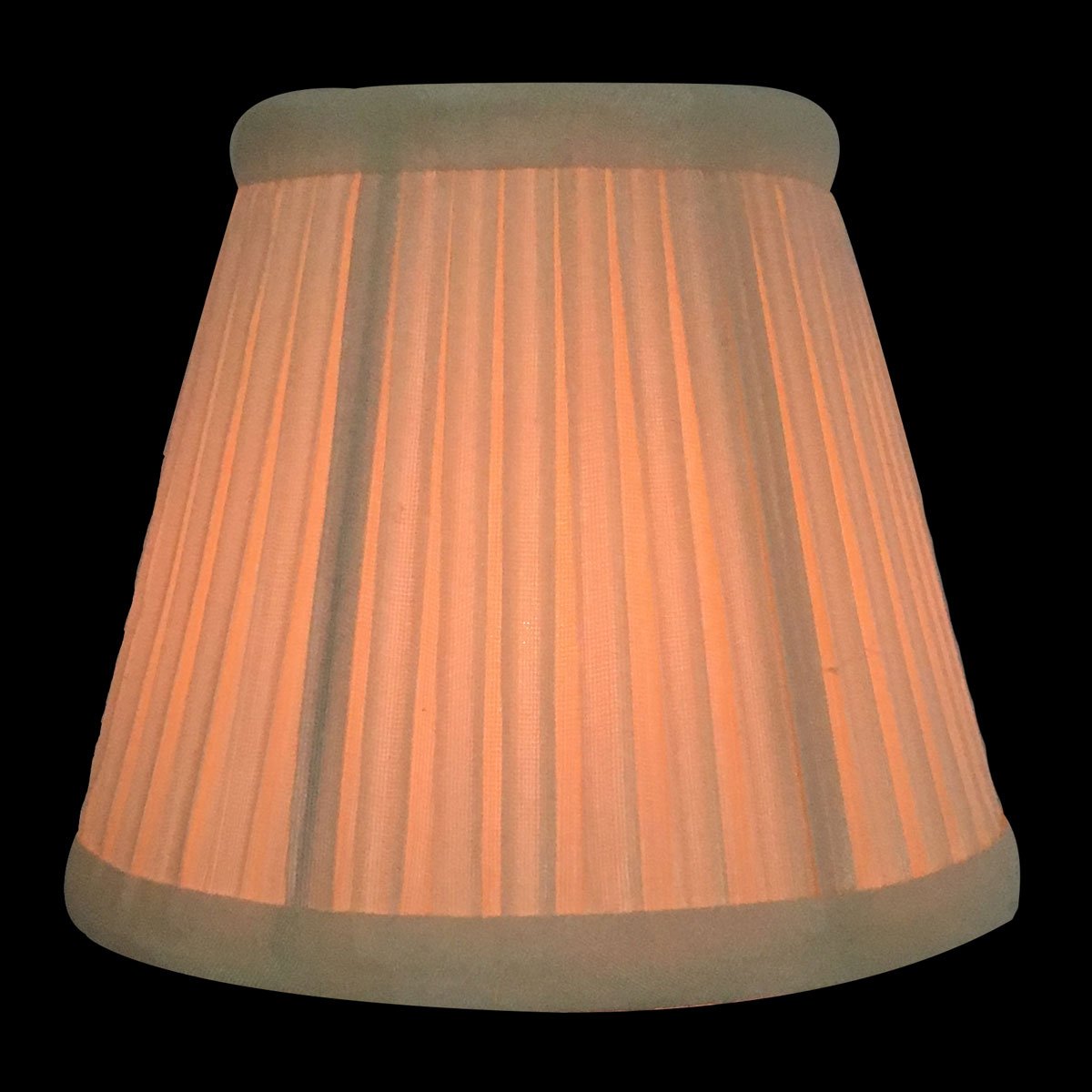 Royal Designs, Inc. Clip On Pleated Empire Chandelier Lamp Shade Flame Clip Fitter, Cso-1031-5Eg, 3 X 5 X 4.5, Eggshell, 1 Pack