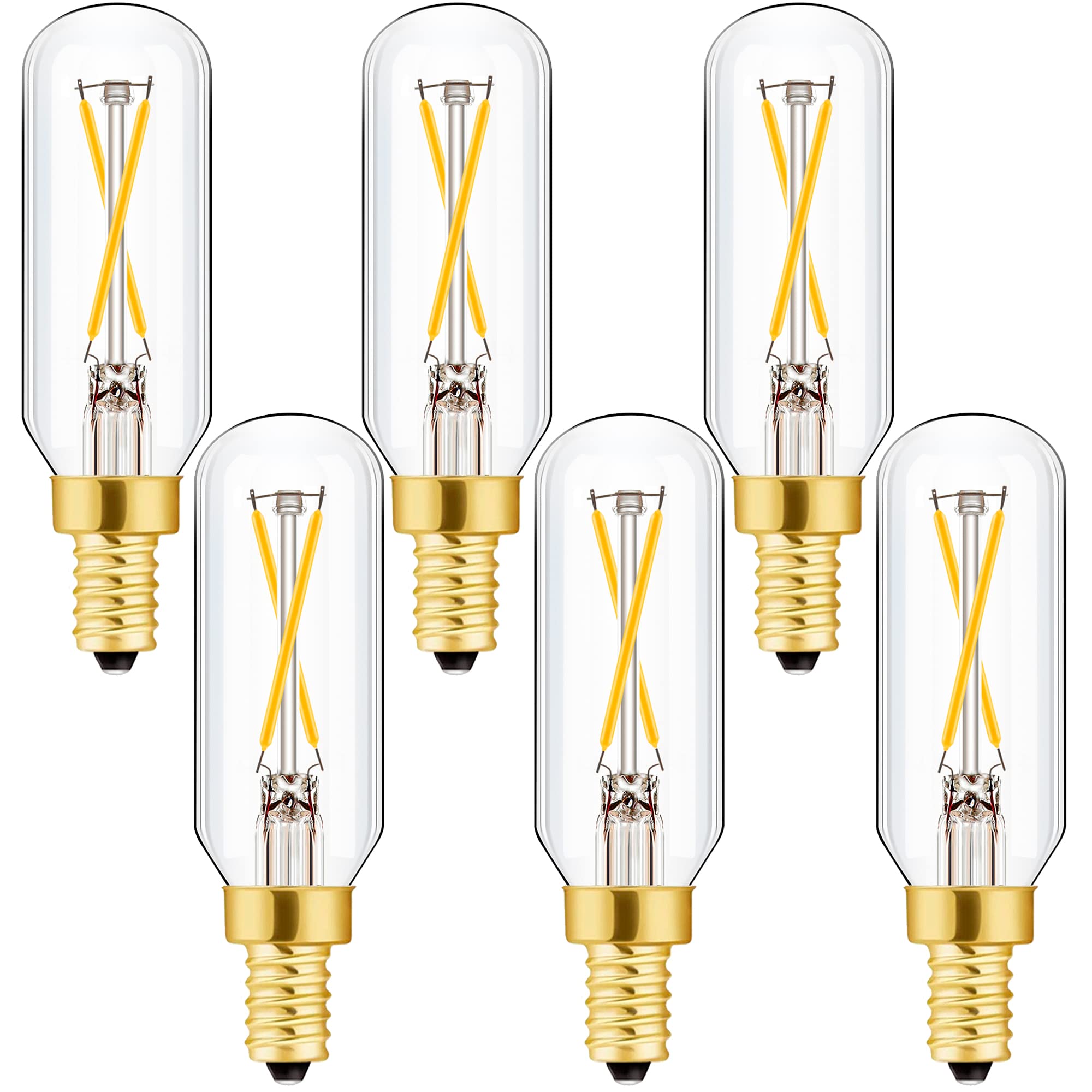 Leools E12 Led Bulb Dimmable 2W Equal 25 Watt Light Bulb Soft White T6 T25 E12 Candelabra Bulb 25 Watt For Chandeliers,Ceiling F
