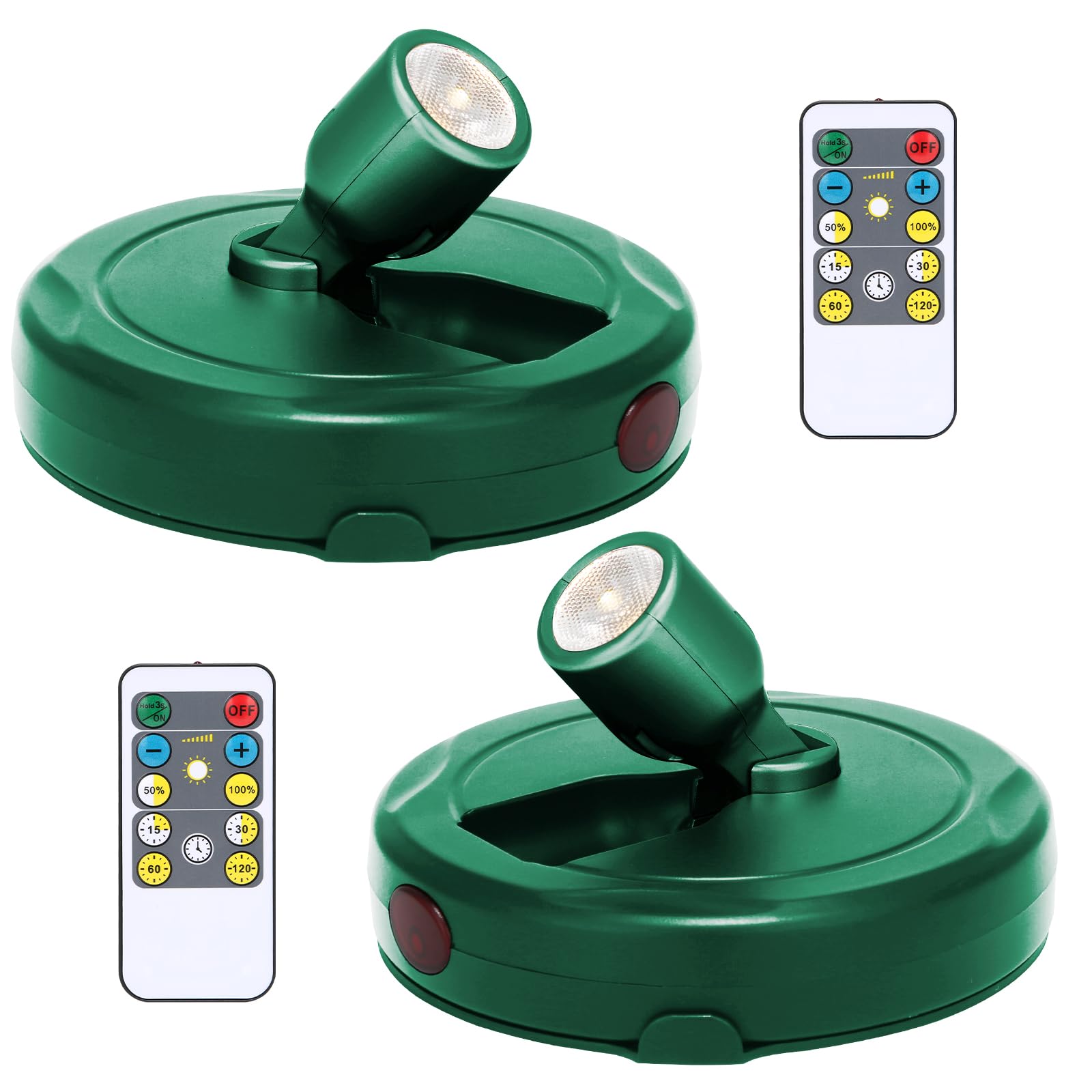 LED Spotlight Battery Powered, Wireless Picture Light, Accent Spot Light for Indoor Plant Tree, Display Puck Lights with Remote,