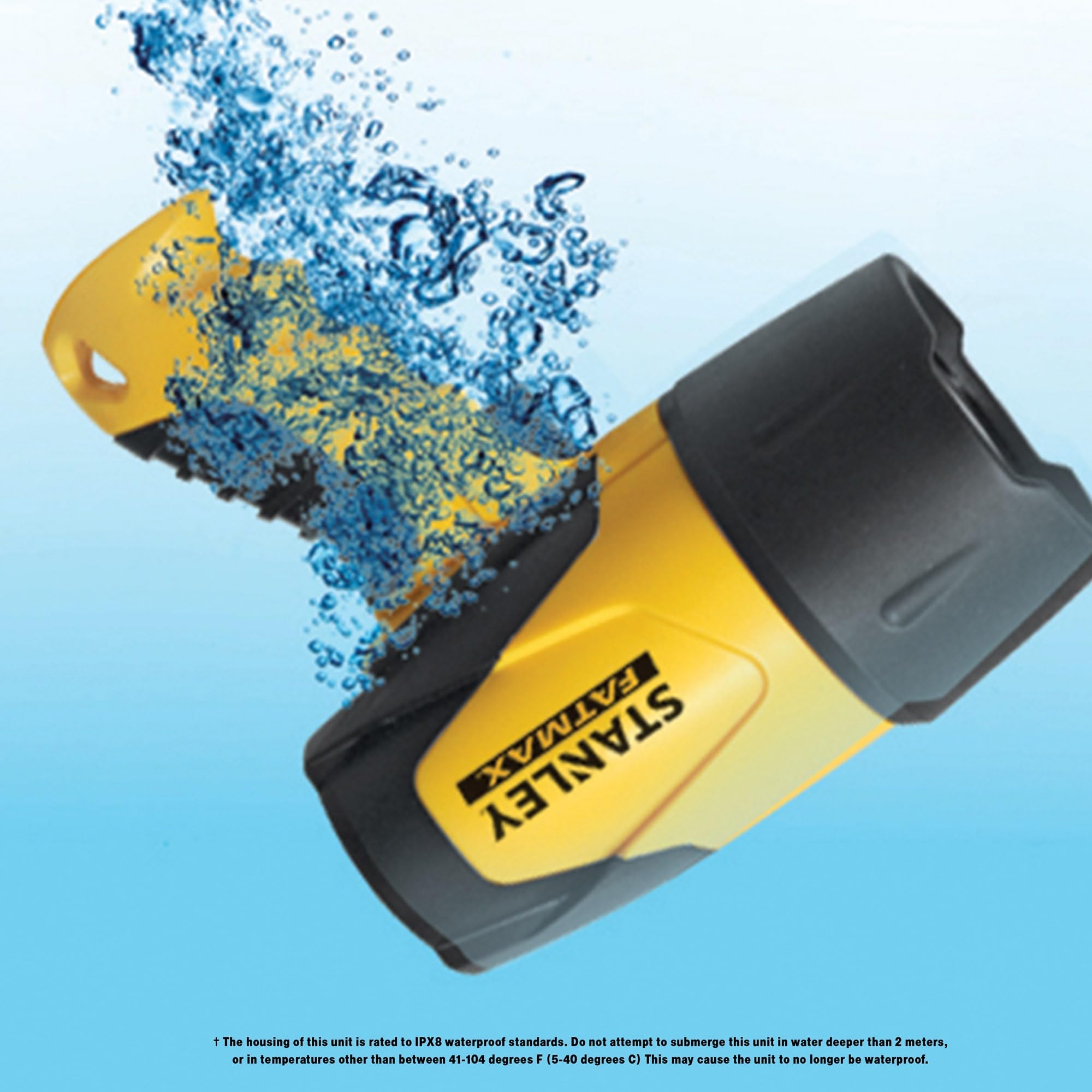 Stanley Fatmax Fl5W10 Rechargeable 520 Lumen Lithium Ion Waterproof Led Spotlight Flashlight