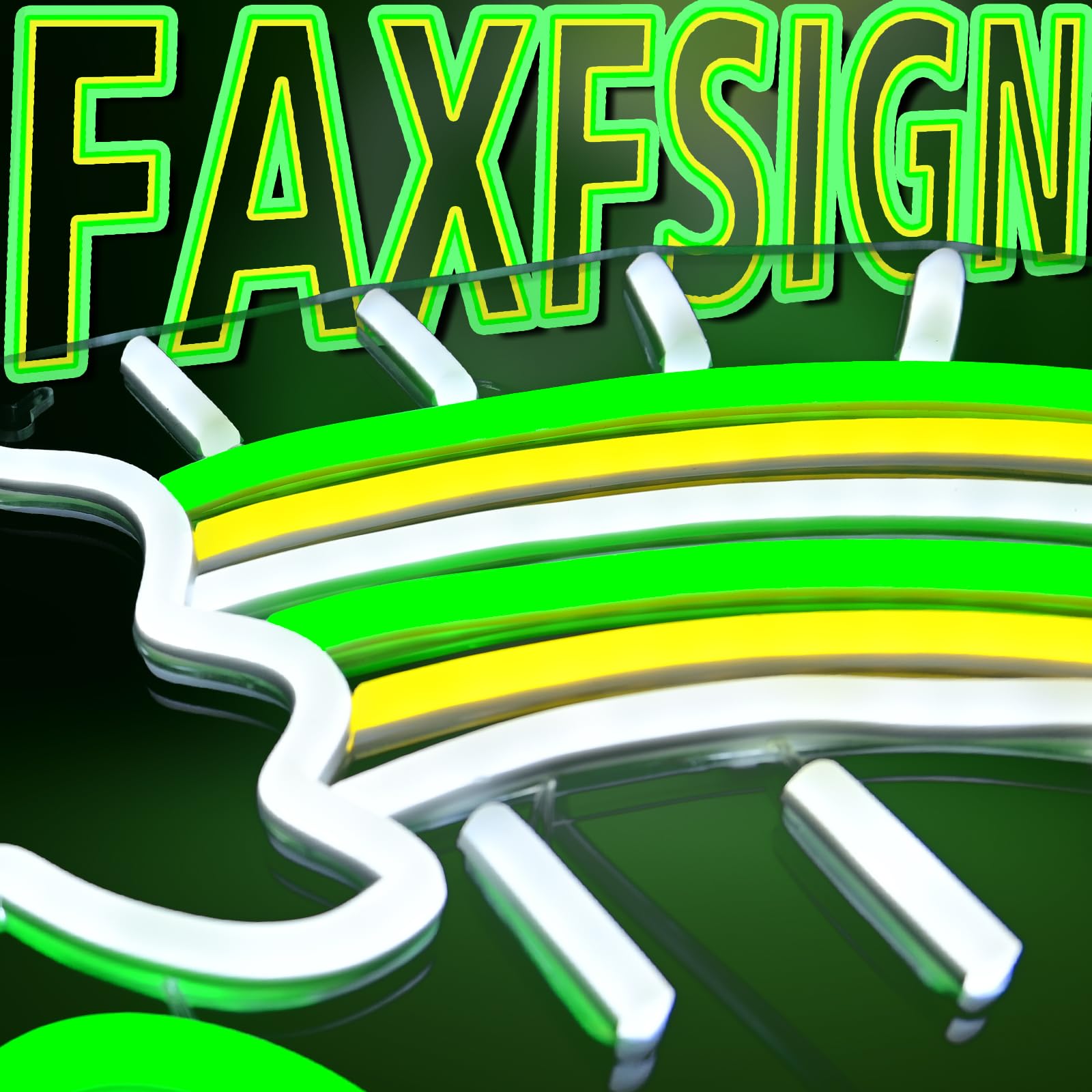 FAXFSIGN Neon Sign - St. Patricks Day Decor - Colorful Lucky Light Up Sign for Boys Bedroom, Living Room, Man Cave