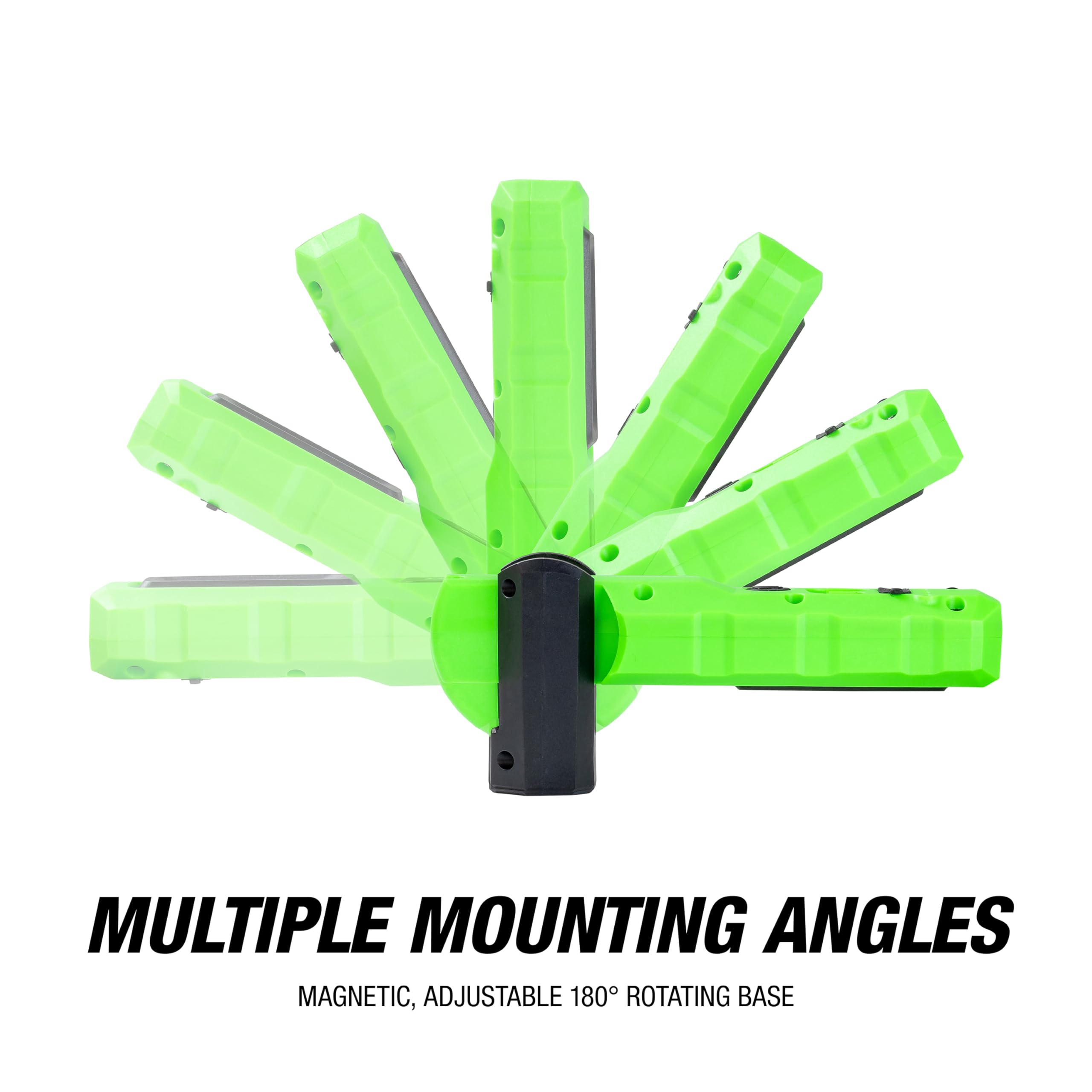 Oemtools 32124 Dual Mode 6.5'' Led Work Light, 400Lm Led Flashlight, Magnetic Base, Rechargeable With Usb Cable, Adjustable Brig