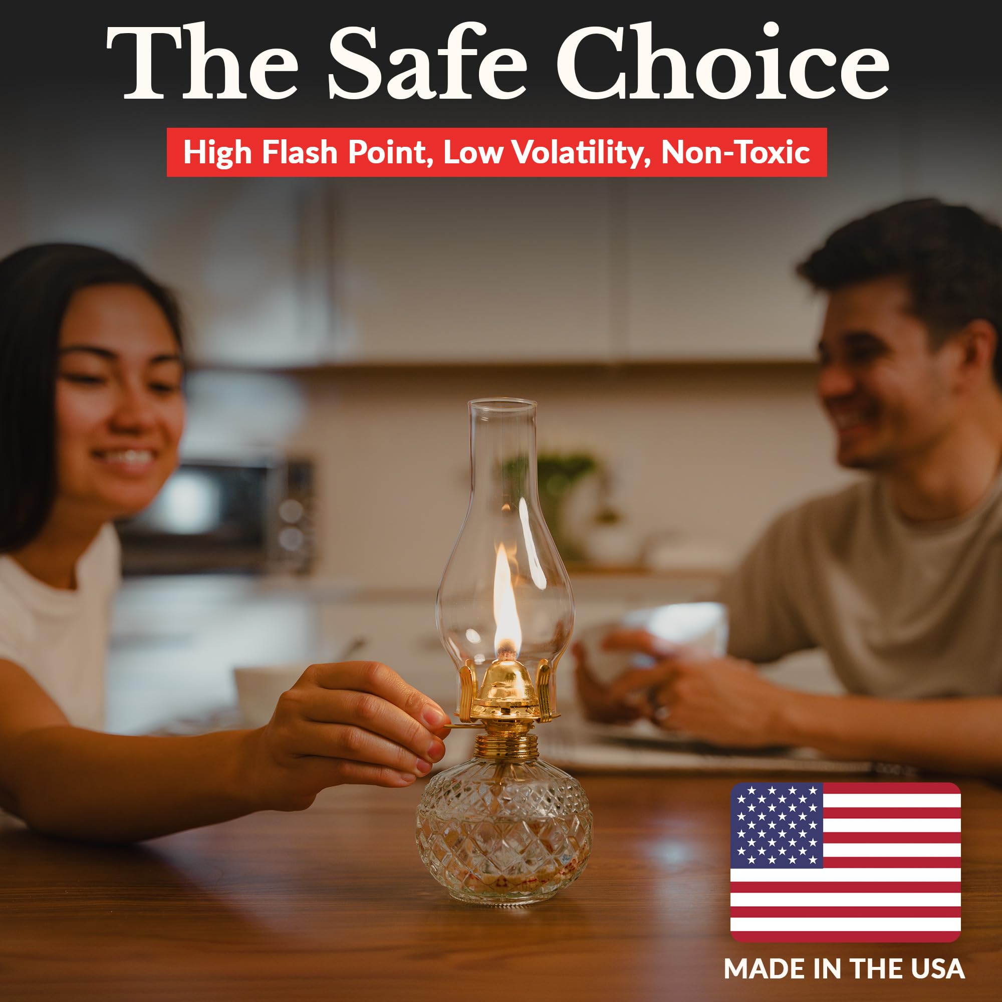 Houswise enhanced Liquid Paraffin Lamp Oil - Smokeless, Odorless, 1 Gallon, Clear, Model PRFN_1G_1