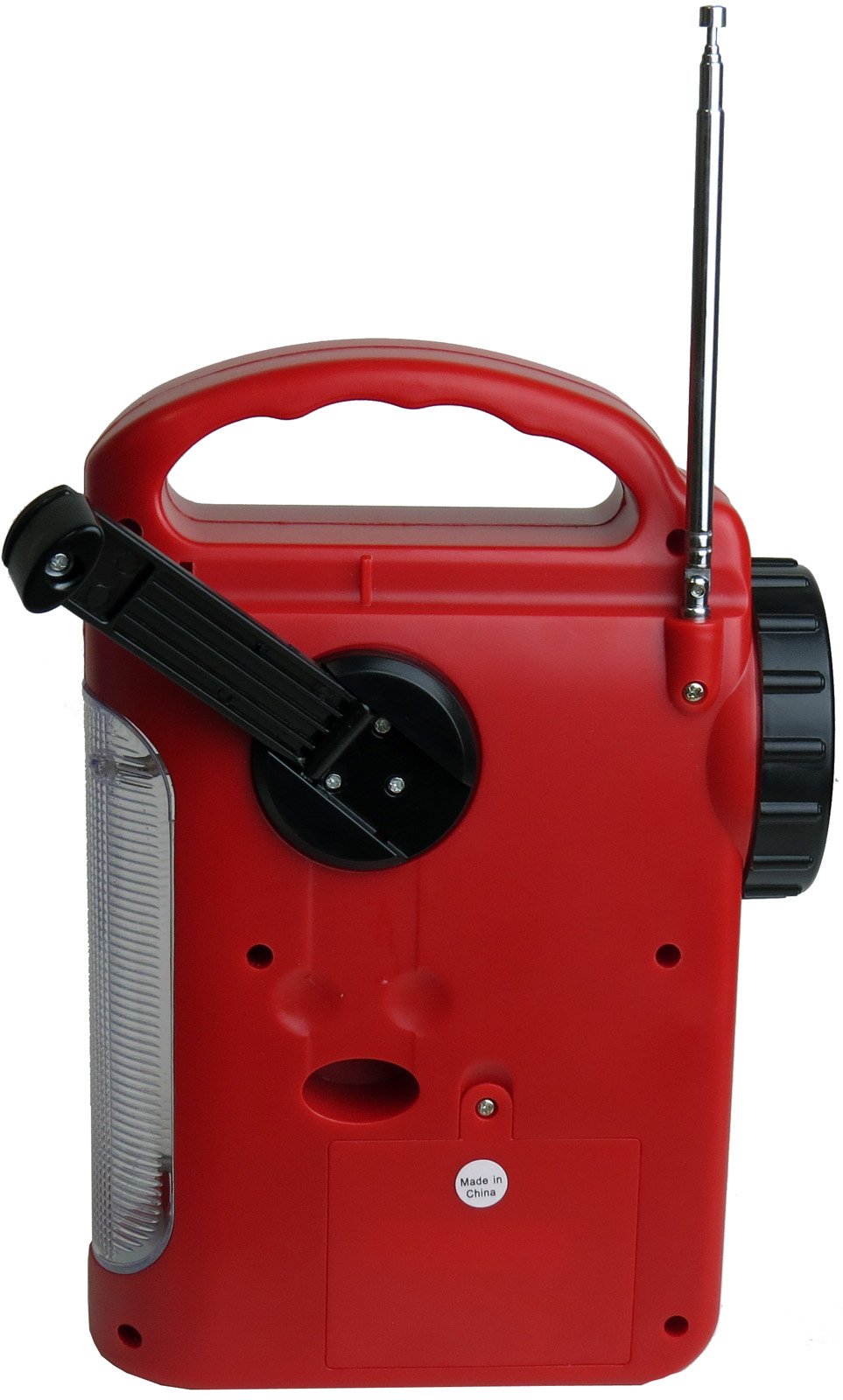 Kaito Ka339 Dynamo Solar Powered Am/Fm Radio And Flashlight With Solar Panel And Charge Out Feature (Red)