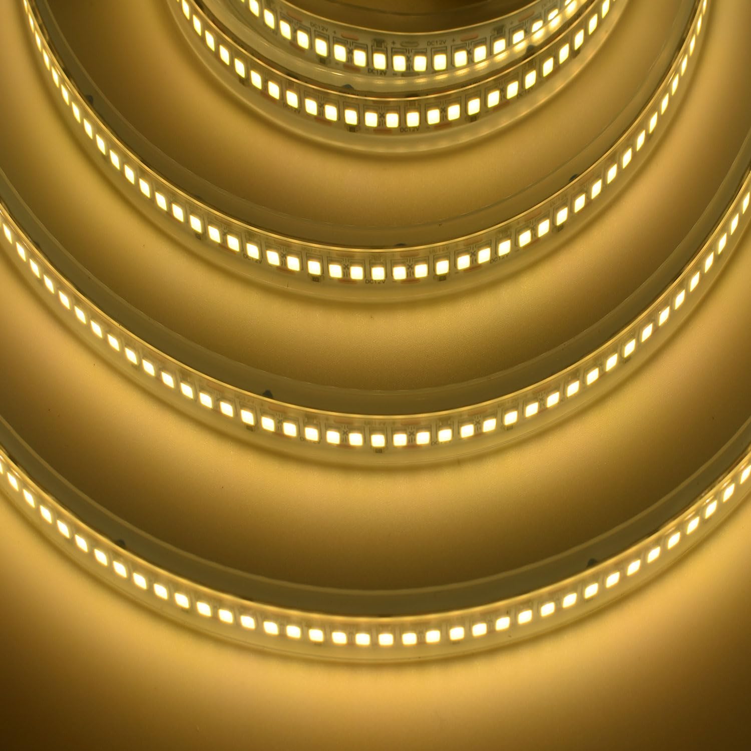 SUYOOULIN LED Strip Lights SMD 2835 Warm White 3000K 16.4Ft Waterproof IP67 1200 LEDs High Density