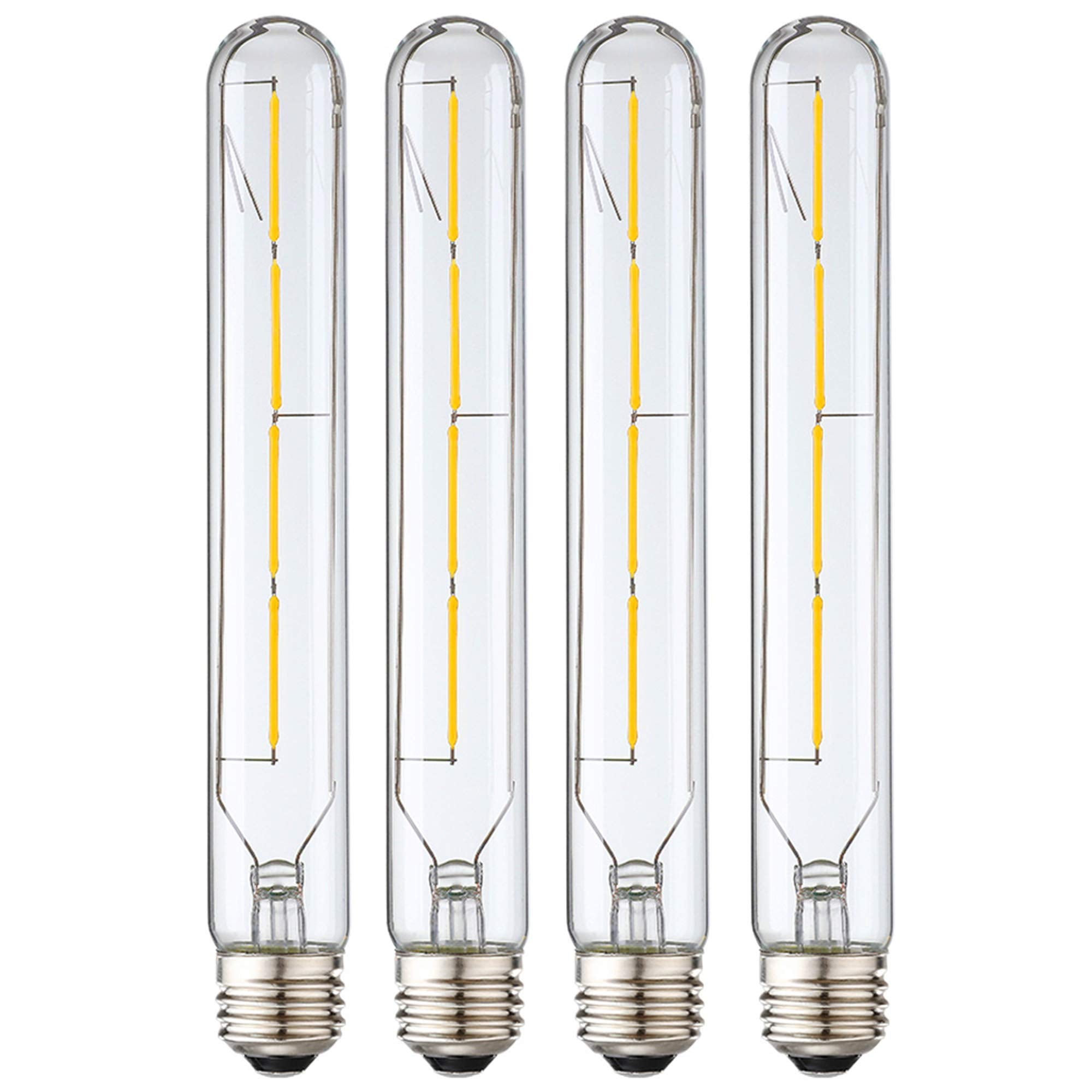 Xininsun T10 Led Bulb,8.9 Inch Long Tubular Led Light Bulbs,40Watt Equivalent, 400Lm,E26 4W Led T10 Bulb,Led Filament Light Bulb
