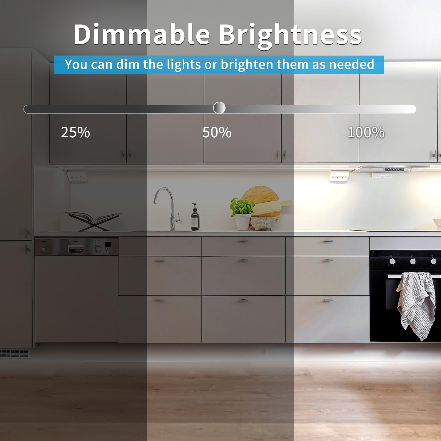 Yeewhale Cob Led Strip Lights 100Ft,6000K Dc 24V Dimmable White Flexible Led Lights Strip For Bedroom,With Remote And App Control Led Rope Lights For Living Room,Shelf,Cabine,Bed