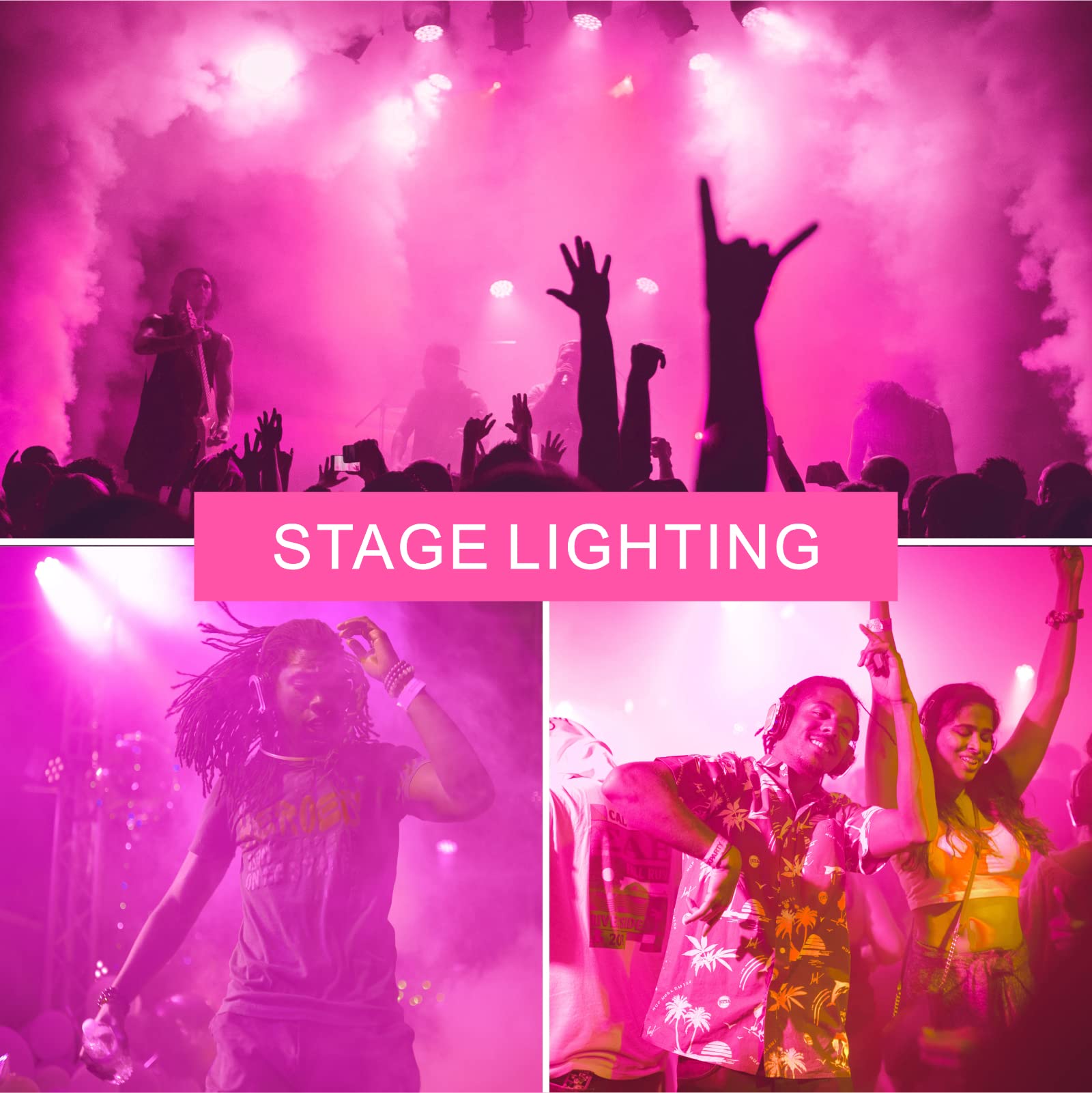 Gonhom 2 Pack Pink Led Light Bulbs, 9W Equivalent To 100W, E26 Base For Party & Holiday