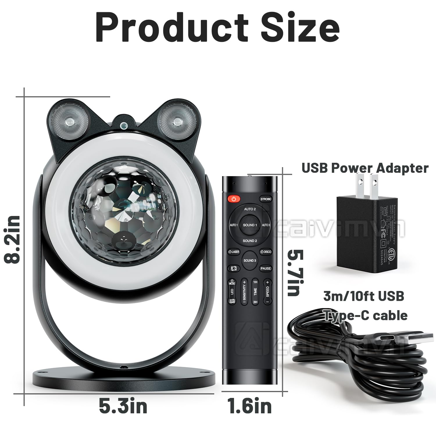 Party Lights Dj Disco Light Disco Ball Lights With Star Projector Sound Activated Strobe For Parties, Bar, Birthday, Wedding, Dj