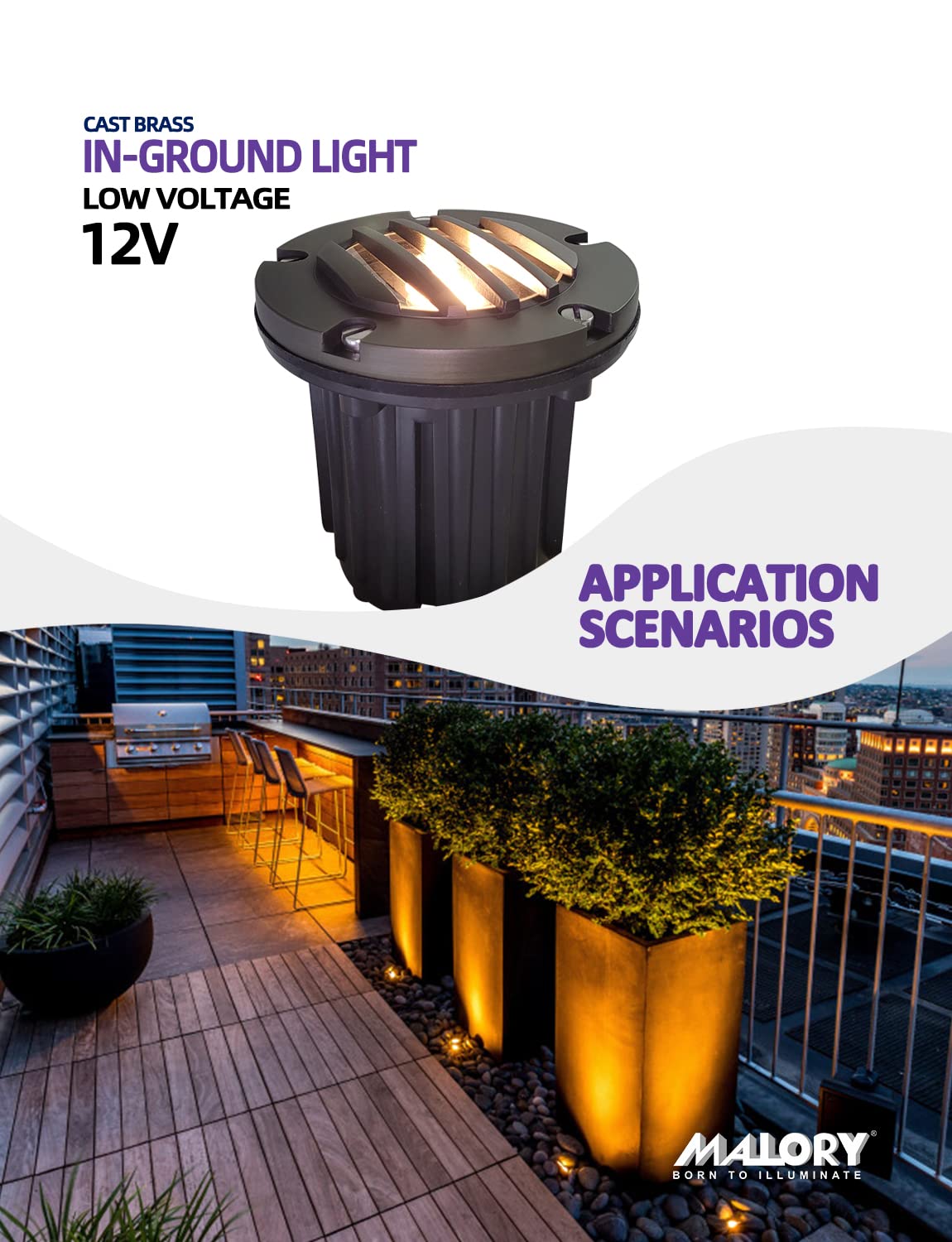 Low Voltage Landscape Lighting (5H) Brass Top Cover Outdoor In Ground Lights  12V Landscape Well Ground Lights For Pathway  Driveway And Garden 1 Pack With Mr16 Bulb (Grated Top  1-Pack With Bulb)