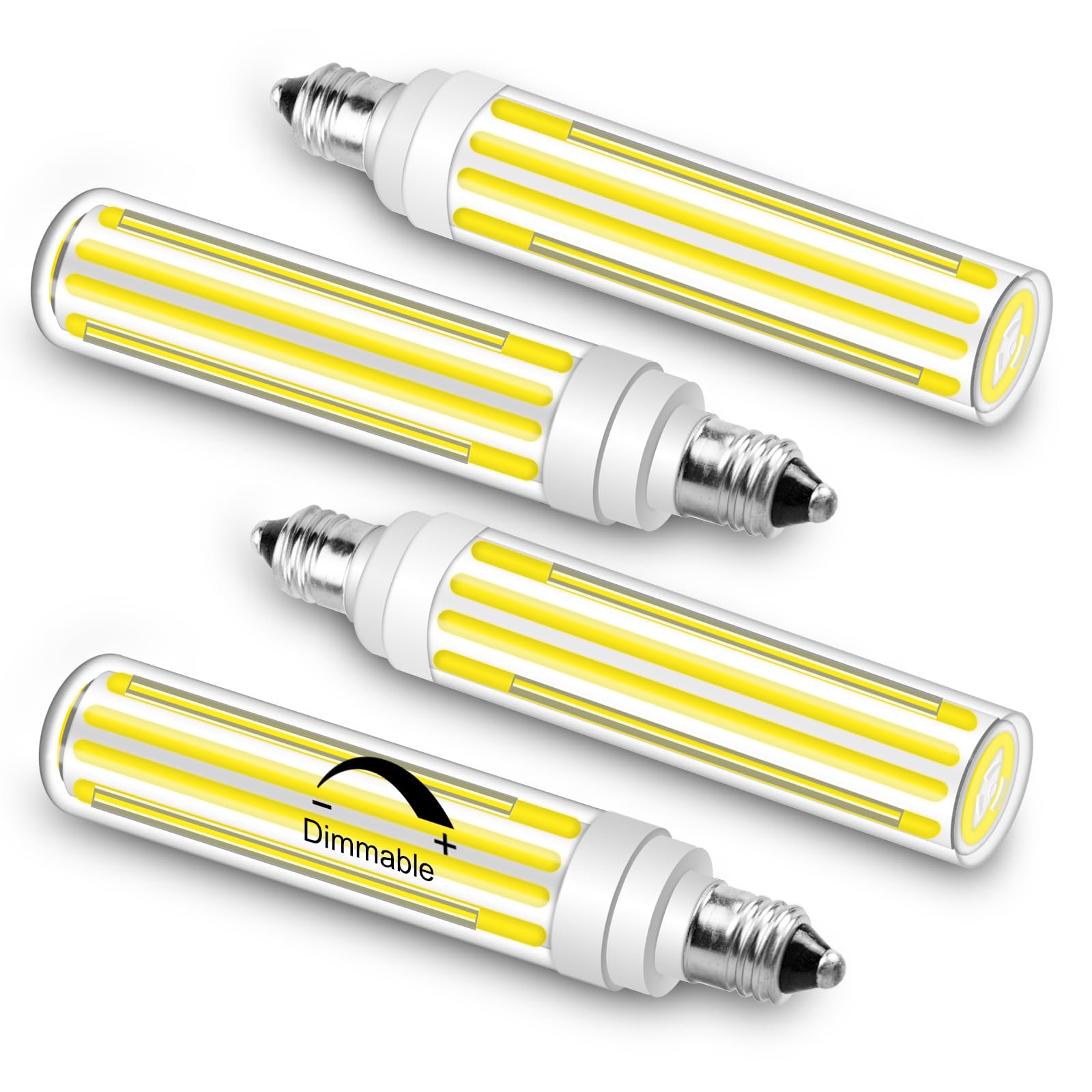 Zhenming Updated Dimmable E11 Led Bulb 100W 120W 150W Halogen Bulbs Equivalent,T4 Cob Mini Candelabra Led Bulb Dimmable,Daylight