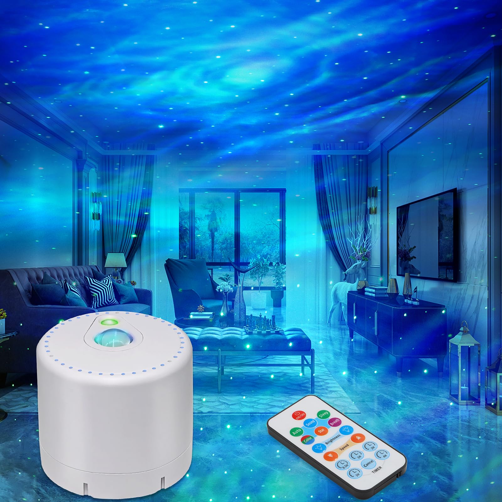 Star Projector, Galaxy Projector, Remote Control & Timer Galaxy Light, LED Nebula Night Light Projector for Adults Bedroom Decor