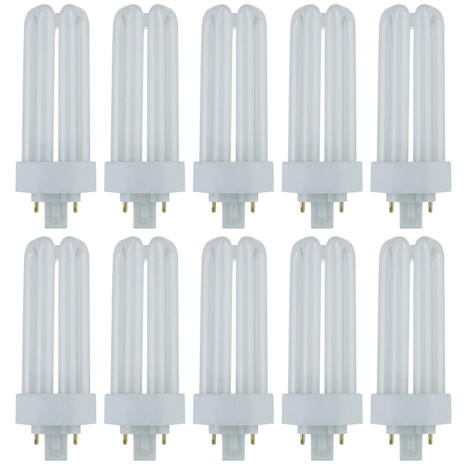 Sunlite Plt26/E/Sp Compact Fluorescent Plug-In Plt 4-Pin Triple Tube, 26 Watts, 4-Pin Gx24Q3 Base, 1800 Lumens, 2700K Soft White