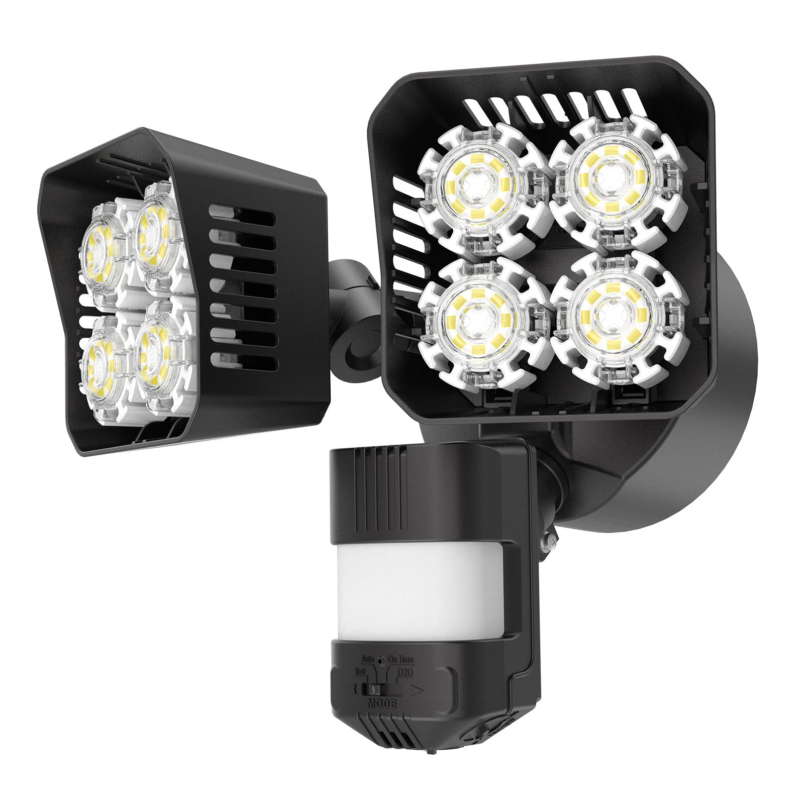 SANSI LED Motion Sensor Outdoor Light, 36W 3600LM, IP65, Dusk to Dawn, Black, Model C2440-HW-36W