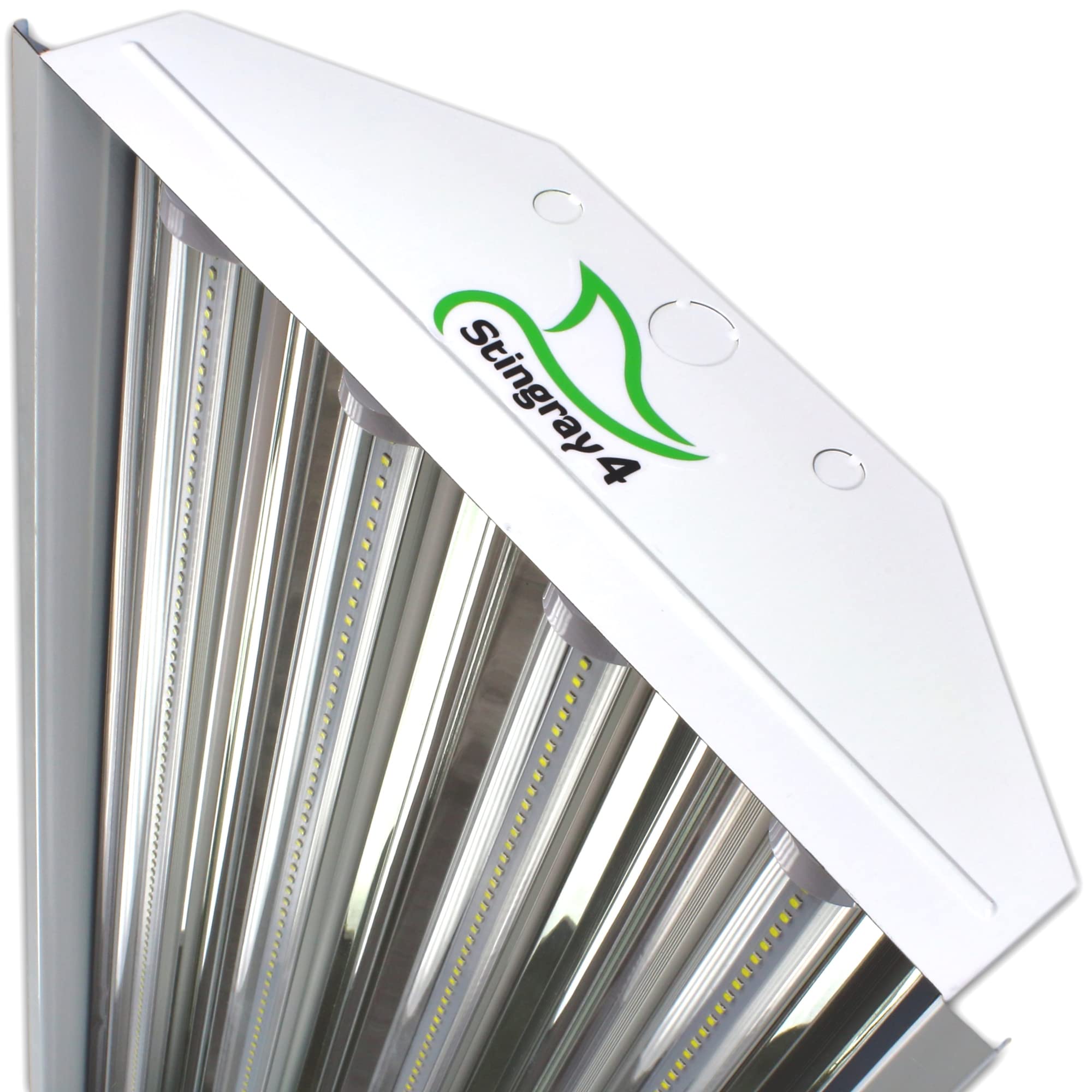 Primelights 4 Lamp Bulb High Bay T8 Led Highbay Utility Shop Garage Warehouse Light Fixture 11,000 Lumens! Commercial Grade 15''