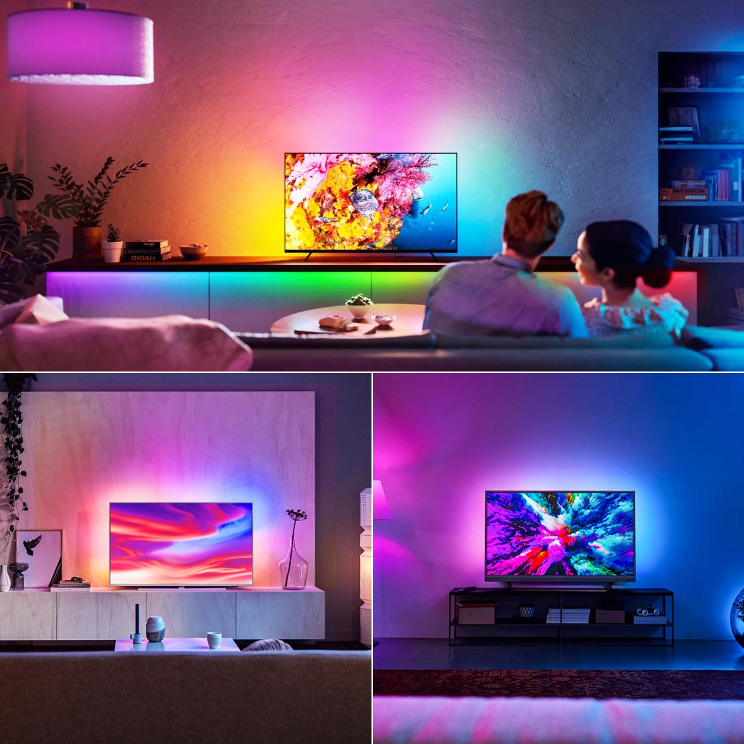 iNextStation RGB Smart IC 5V USB Neon LED Strip Lights, 16.4ft Waterproof Multicolor Tape for Indoor/Outdoor Decor