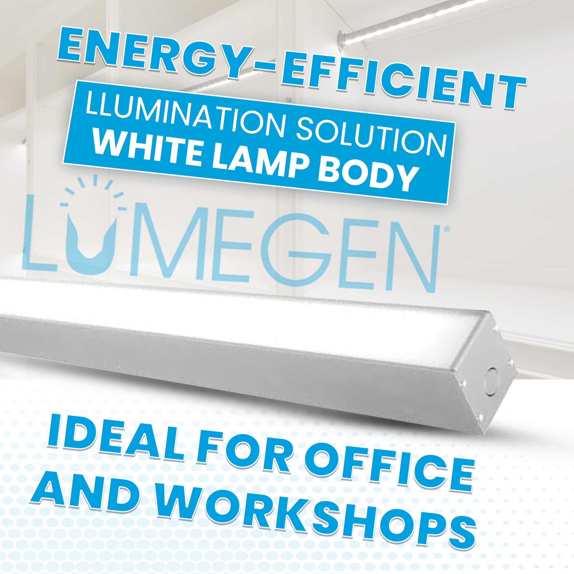 LumeGen 4ft LED Linear Light, Color Tunable 3000K/4000K/5000K, 40W, 5000 Lumens, Silver Aluminum, Model