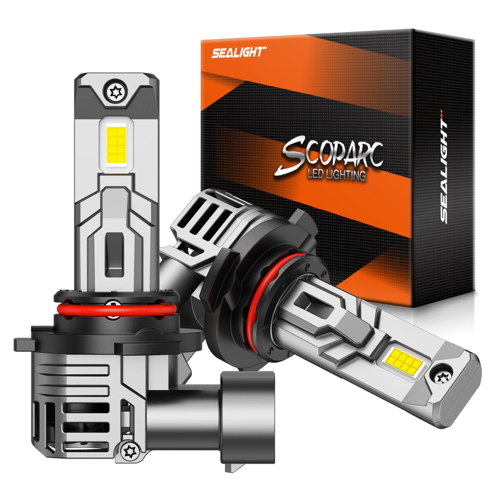 SEALIGHT S1-Pro 9005 Fog & Lighting Kit, 30000LM, 6500K White, 1600FT Beam, IP67 Waterproof, 2-Pack, S1