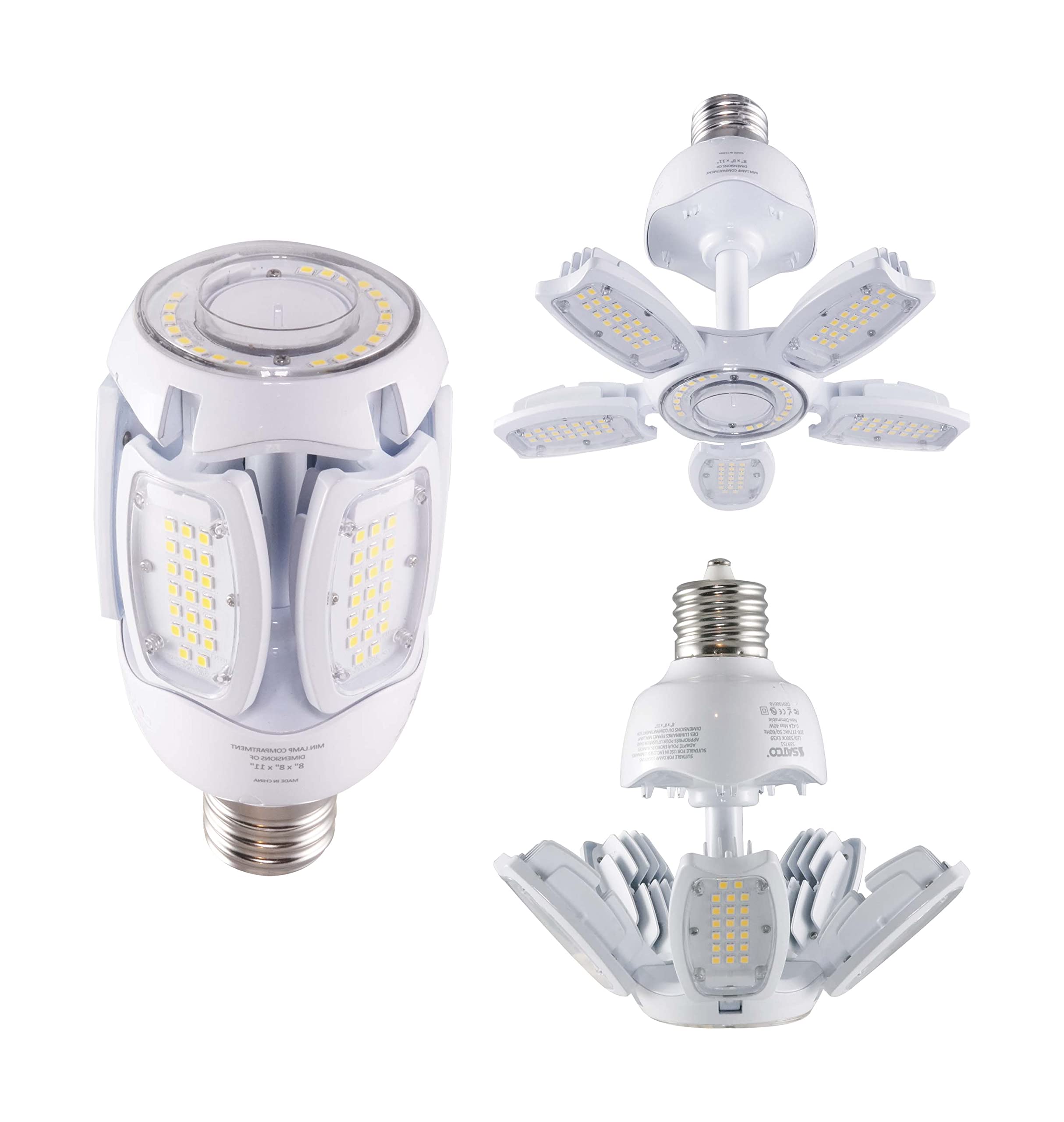 Satco Hi-Pro Multi-Beam LED Lamp E26 Base 30W 2700K White S39768 1 Pack