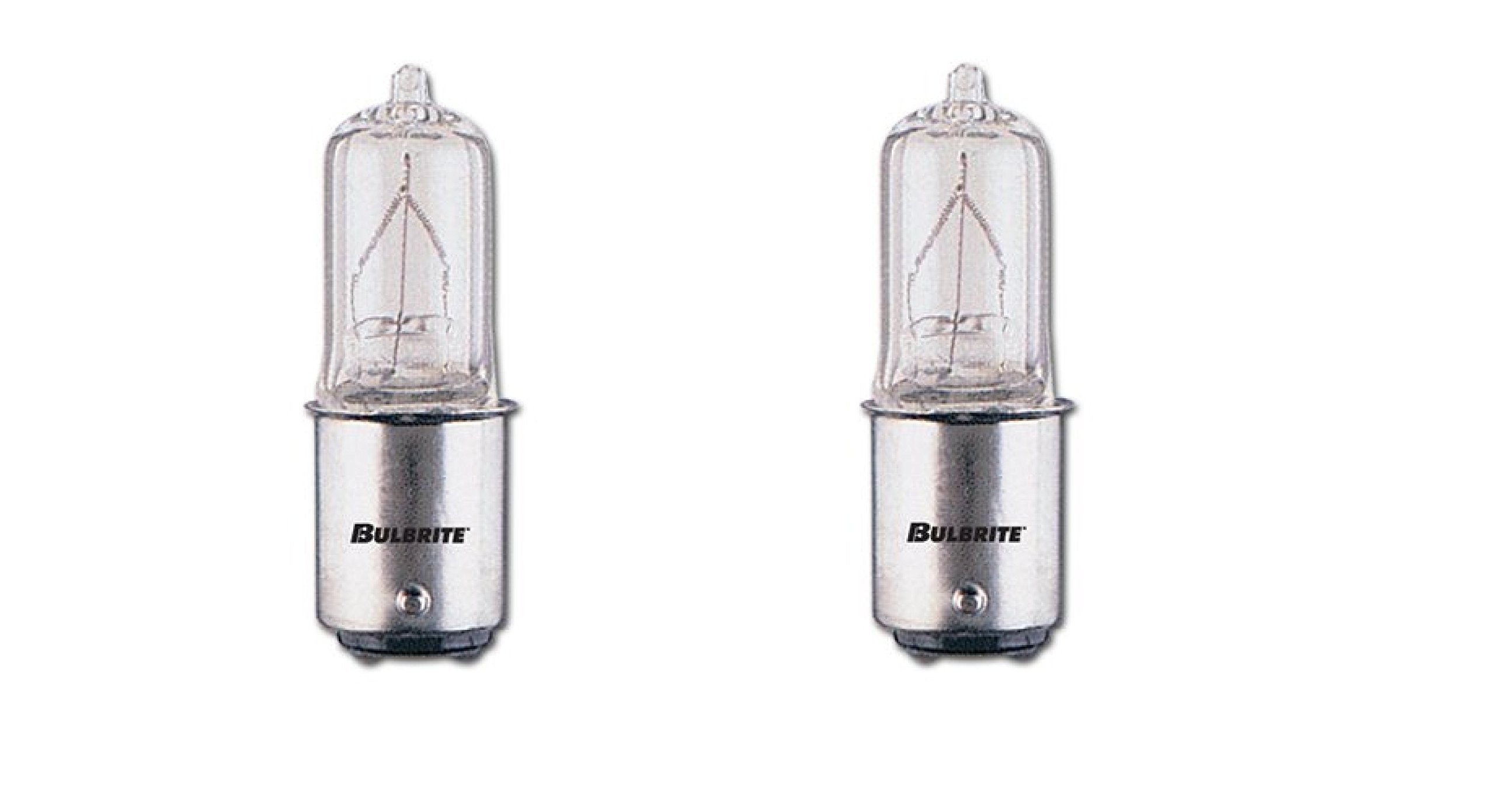 Bulbrite Halogen JD Type DC Base Bulb, 50W, White, 2 Count, Model 613050