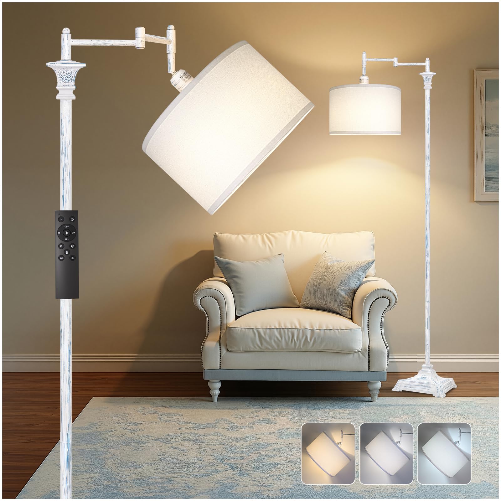 Scenekoy Rustic 68 Tall Floor Lamp for Living Room Bedroom