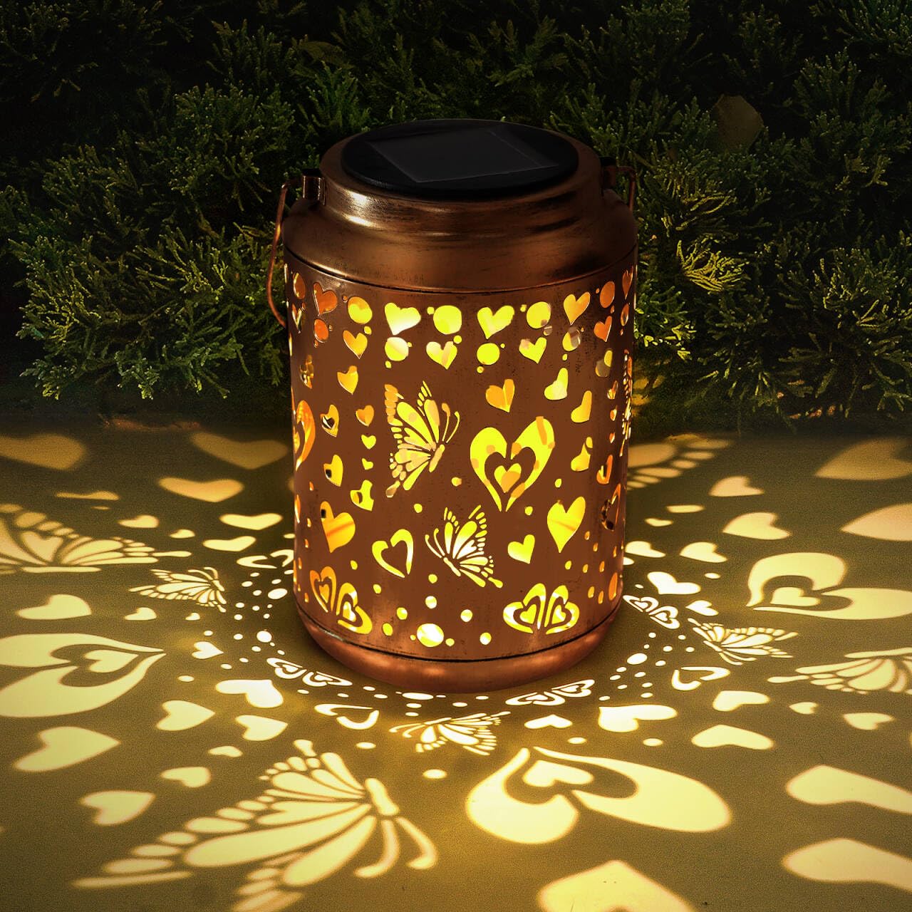 Solar Lanterns Outdoor  Love Mom Lantern Garden Decor Waterproof Decor Light Hanging Solar Lights Yard Decor  Christmas Gifts  Gifts For Women  Gifts For Mom  Gifts For Grandma