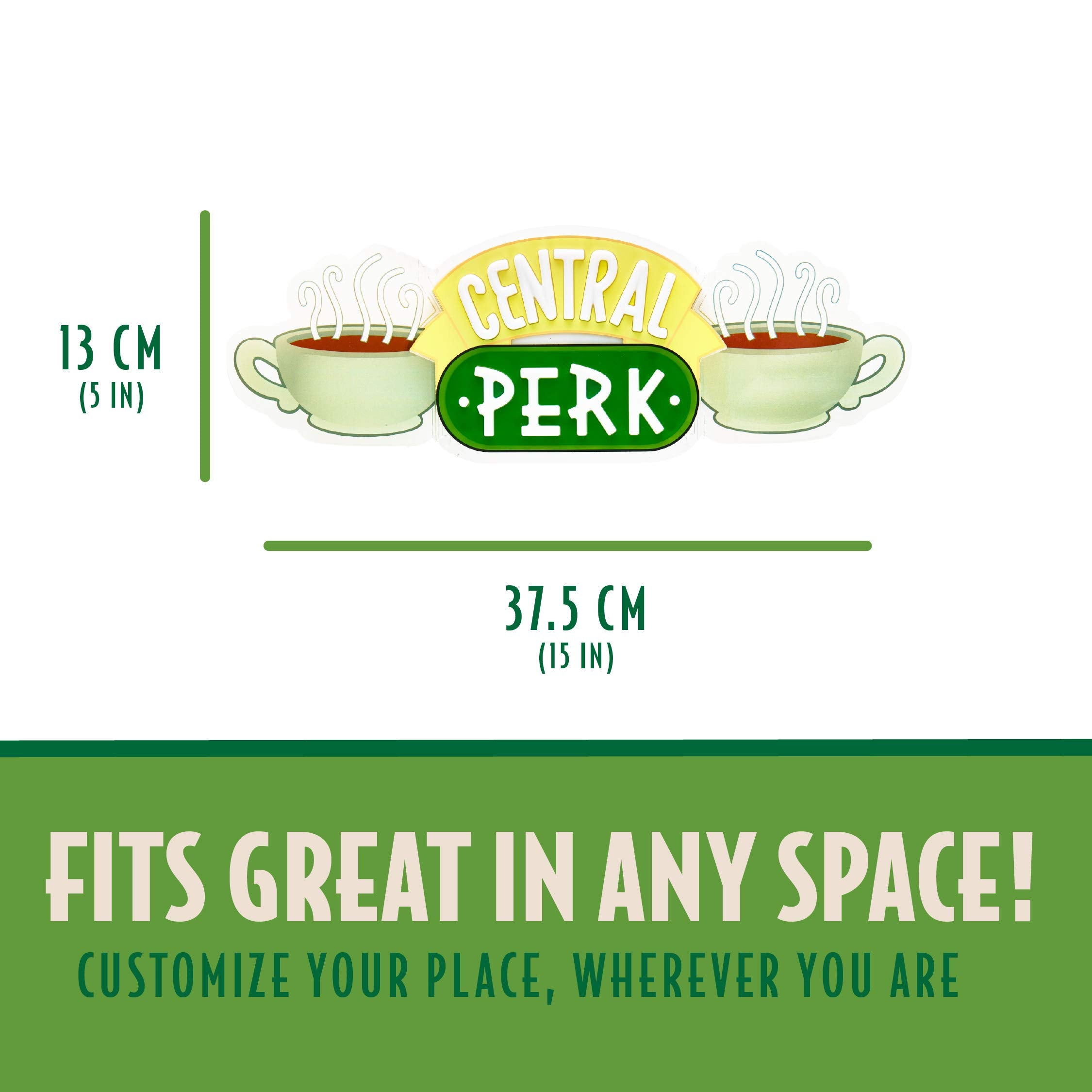 Paladone Central Perk Led Neon Light - Wall Mountable - Officially Licensed Friends Show Merchandise