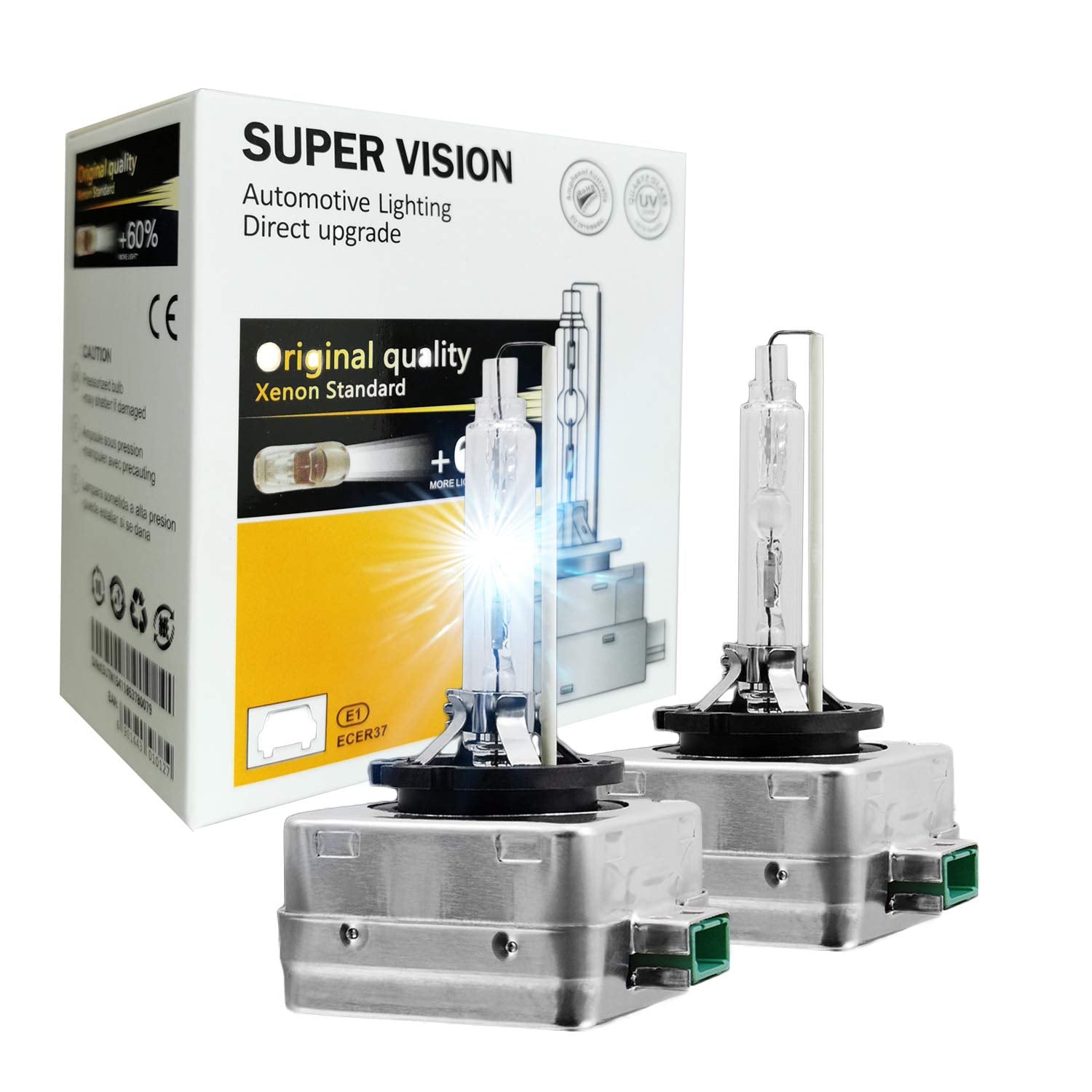 Socal-Led 2X D3S Hid Bulbs 35W Ac Oem Xenon Headlight Direct Replacement 6000K Crystal White