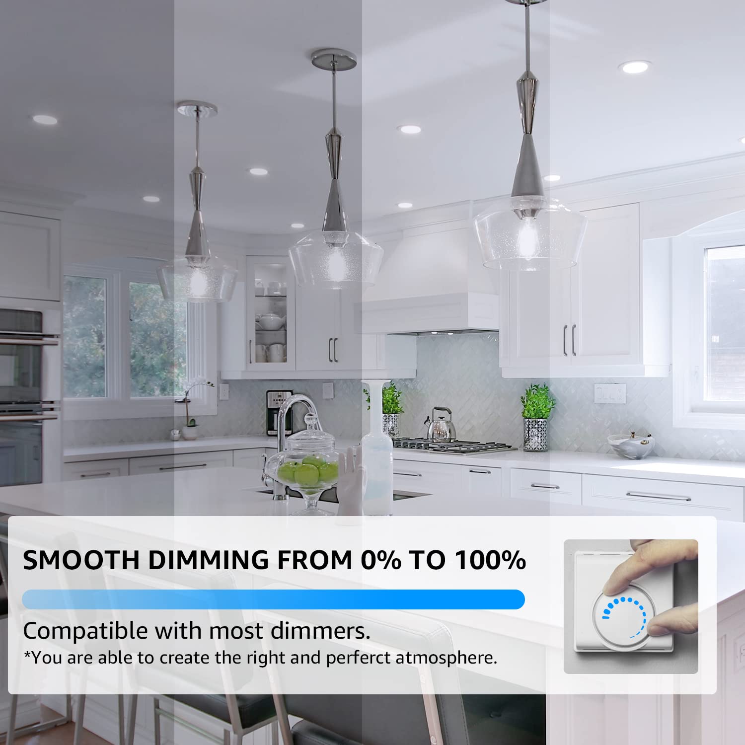St19 Dimmable Led Edison Bulb, 5.5W (60W Equivalent) 500Lm, Cri 95+, 4000K Cool White, E26 Medium Base, Vintage Filament, Clear