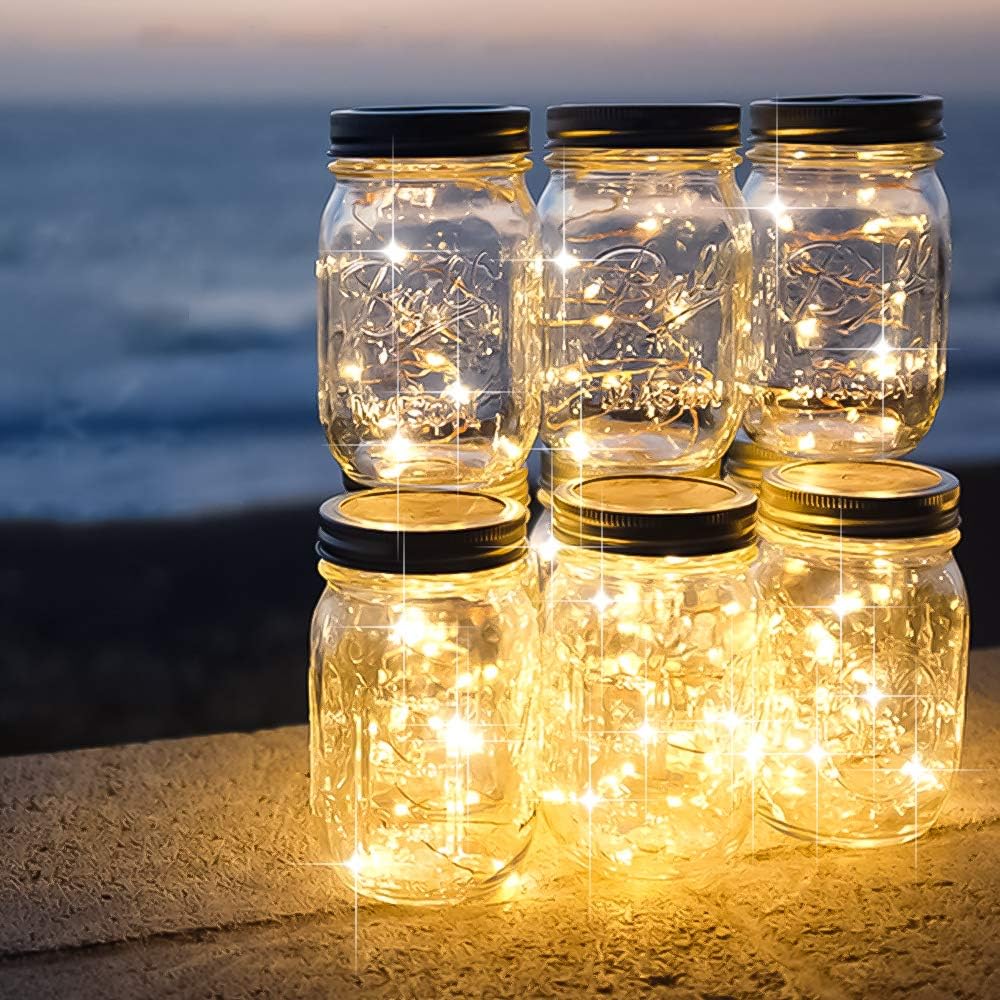 Xinkaite 10Ft Fairy String Lights, 30 Leds, Waterproof, Battery Operated, Warm White For Indoor & Outdoor Decoration