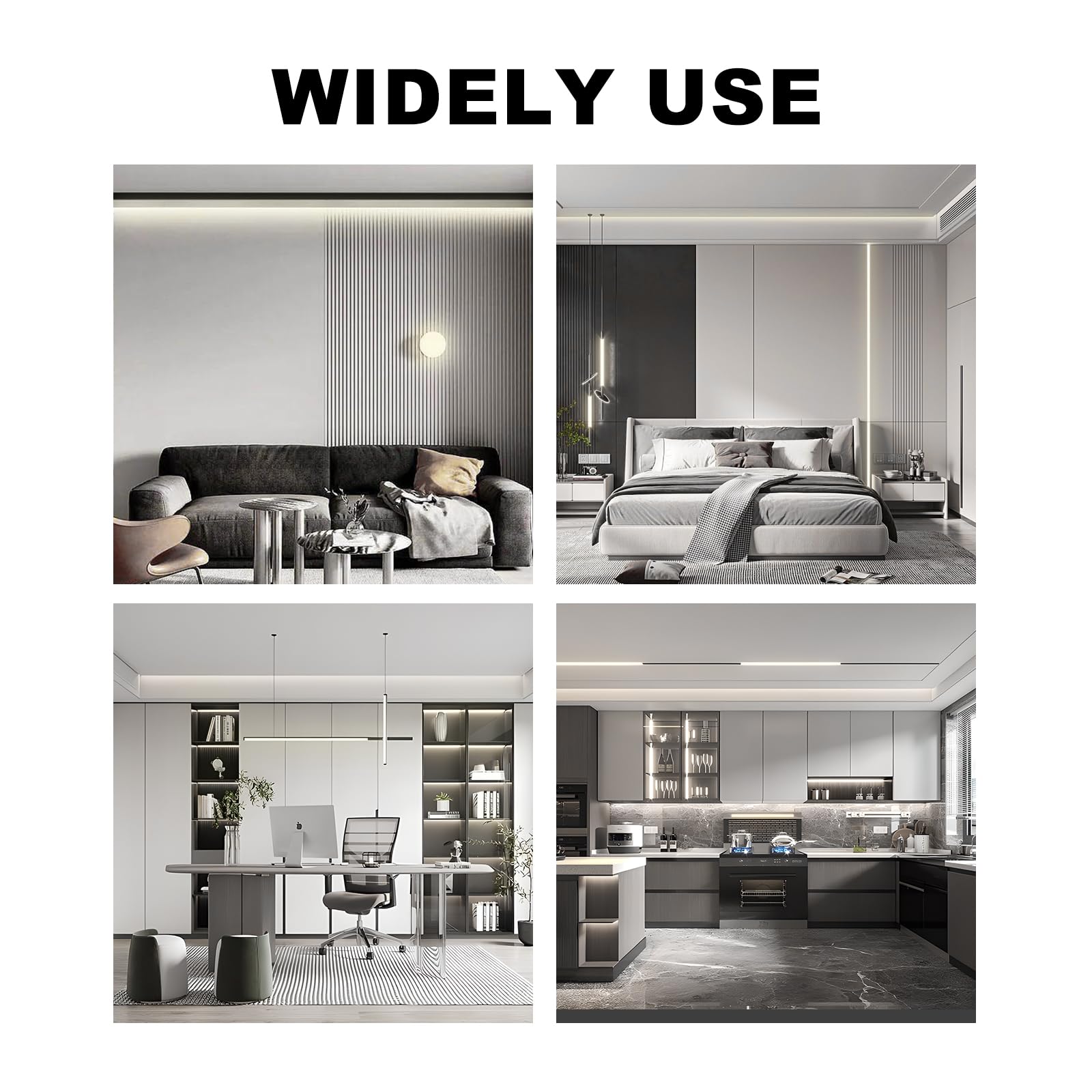 Bunacet Cob Led Strip Lights 5760Leds, 40Ft 4000K Dimmable Daylight Bright Led Lights For Bedroom Counter Under Cabinet Kitchen