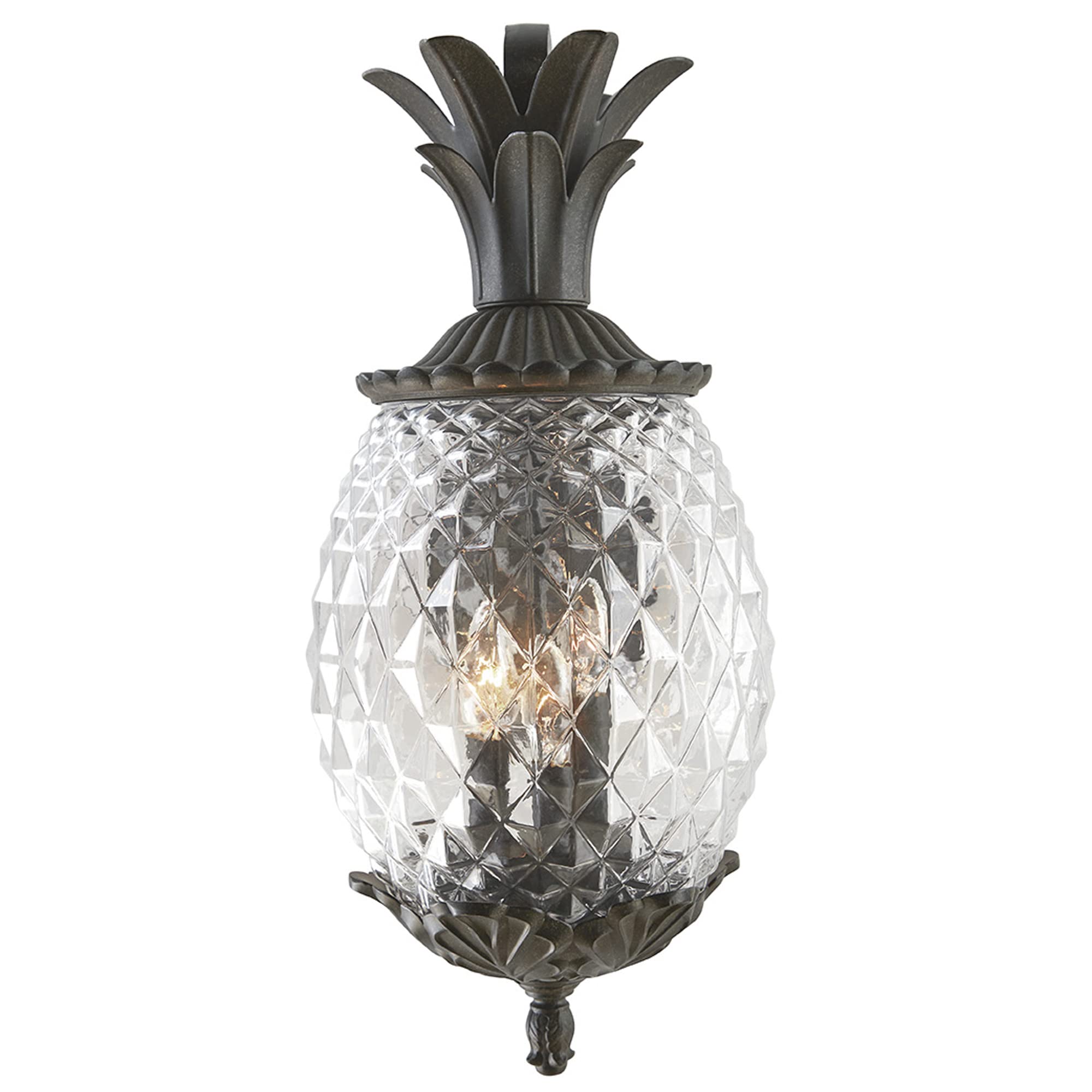 Acclaim Lighting | 7512Bc | Lanai Collection | Large Outdoor Wall Mounted Pineapple Dimmable Lantern | Durable Anti-Rust Cast Al