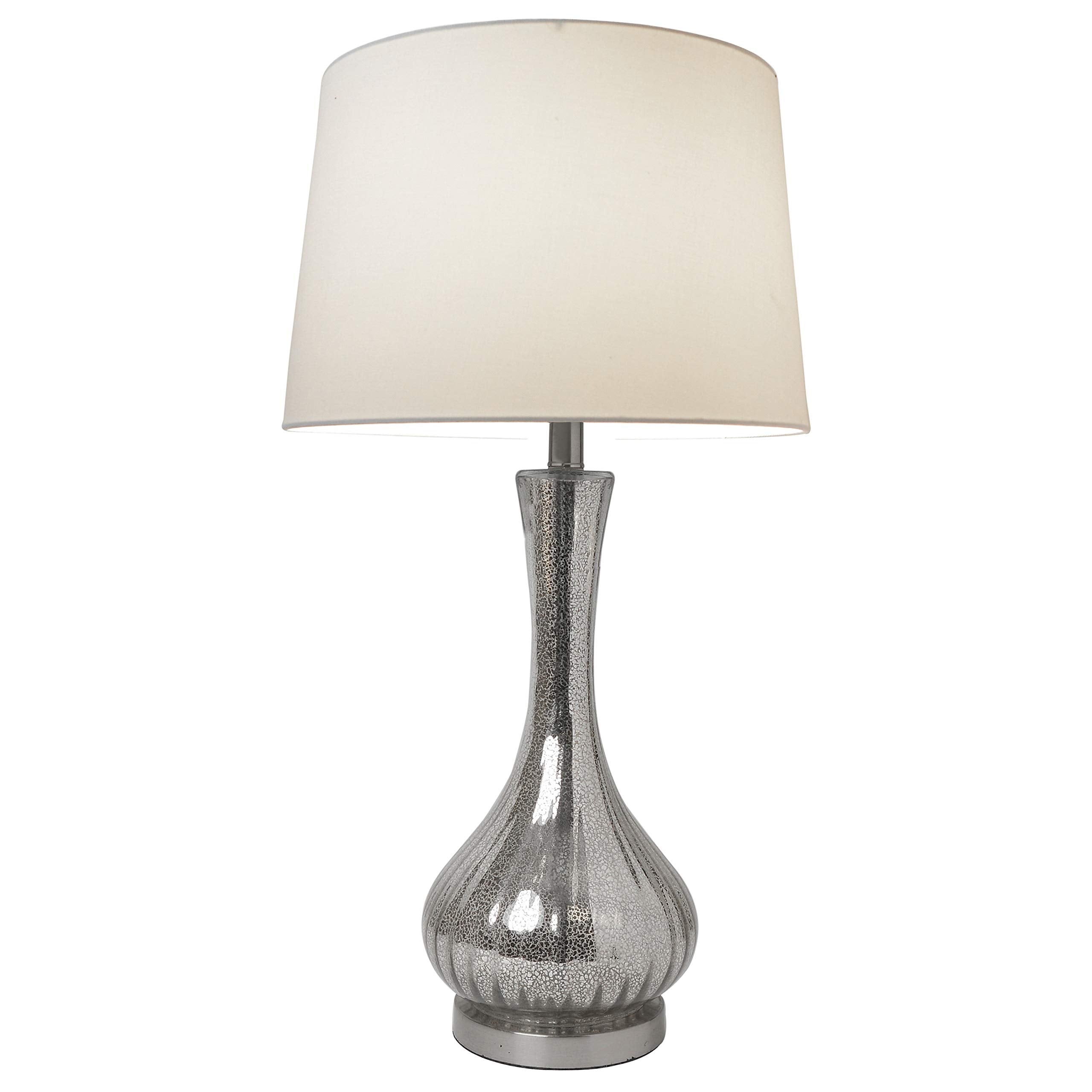 Elegant Designs Mercury Table Lamp LT3318-MUR, Fabric Shade, Stylish Home Decor