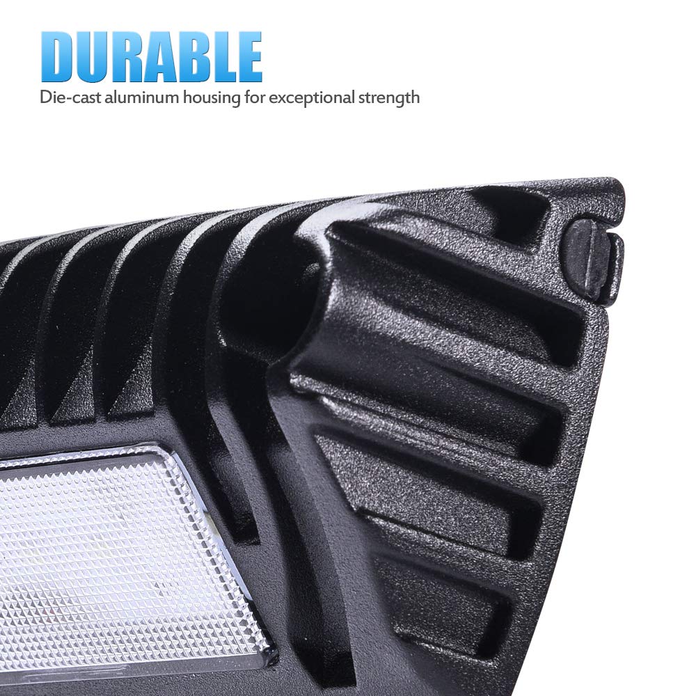 MICTUNING RV Exterior LED Porch Utility Light 12V 750LM 2 Pack Black Aluminium Model MIC-RPL