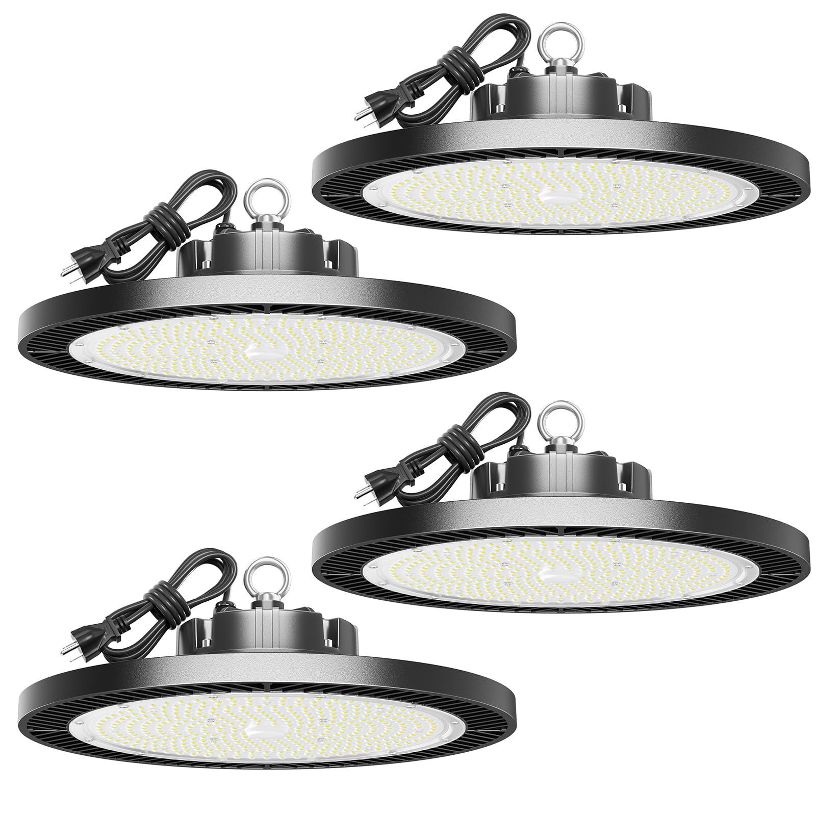 ELEKICO UFO Led High Bay Light, Upgrade Super Bright 350w 52500lm 5000k High Bay Led Shop Lights with Us Plug 5' Cable, Led Shop