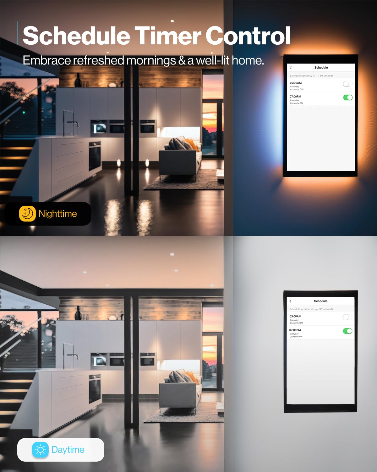 Sunco BR30 Smart LED Flood Light Bulb, Dimmable Color Changing, 8W, 10 Pack, RGB, E26 Base, Compatible with Alexa & Google Assistant