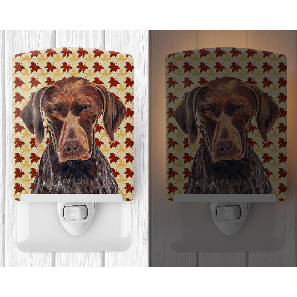 Carolines Treasures Ceramic Night Light, German Shorthaired Pointer, 6x4x3in, Multicolor, Model SC9235CNL, UL-Certified