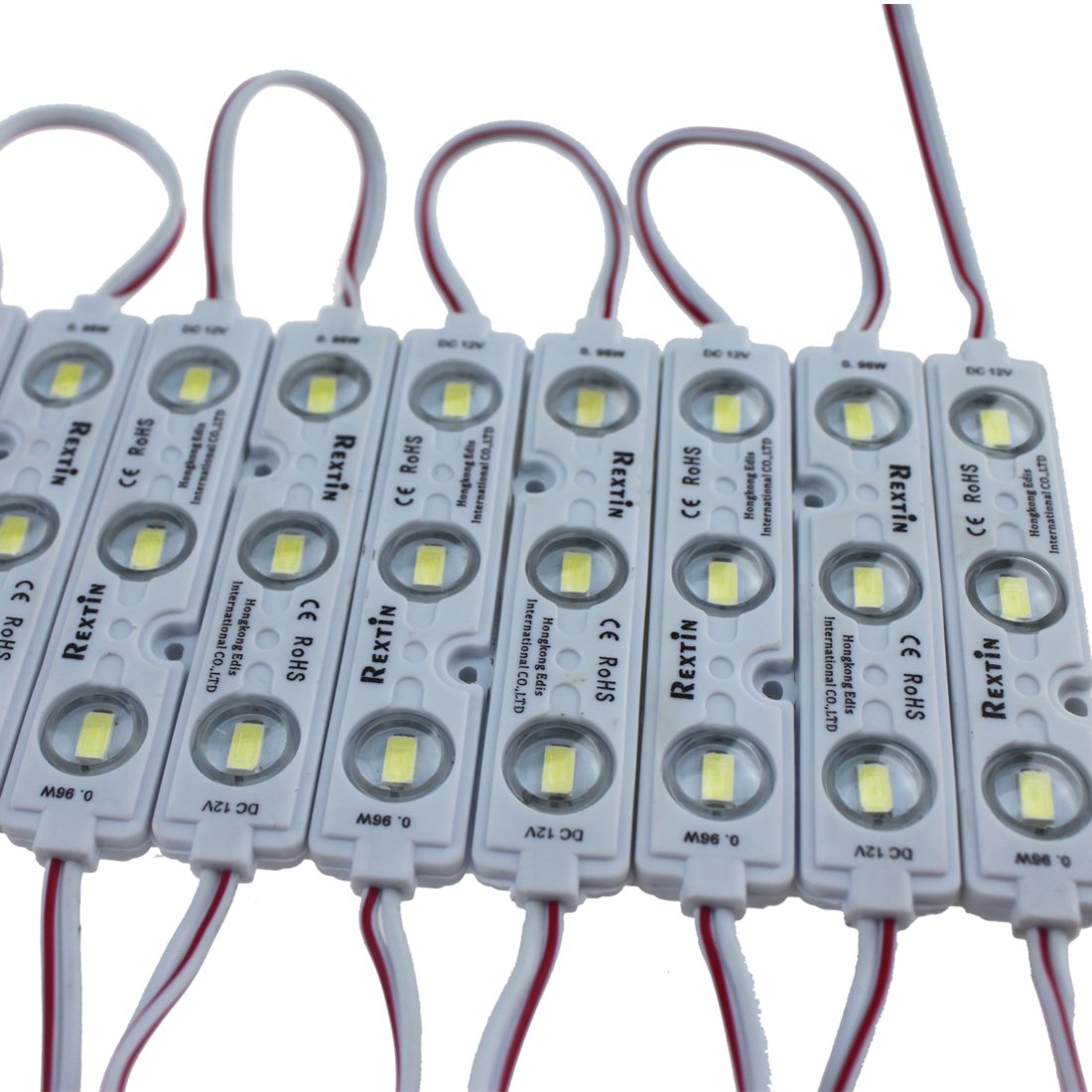 Rextin Super Bright 200Pcs 3 Led Module Yellow 5630 5730 Smd 40-45Lm Per Led Waterproof Decorative Light For Letter Sign Adverti