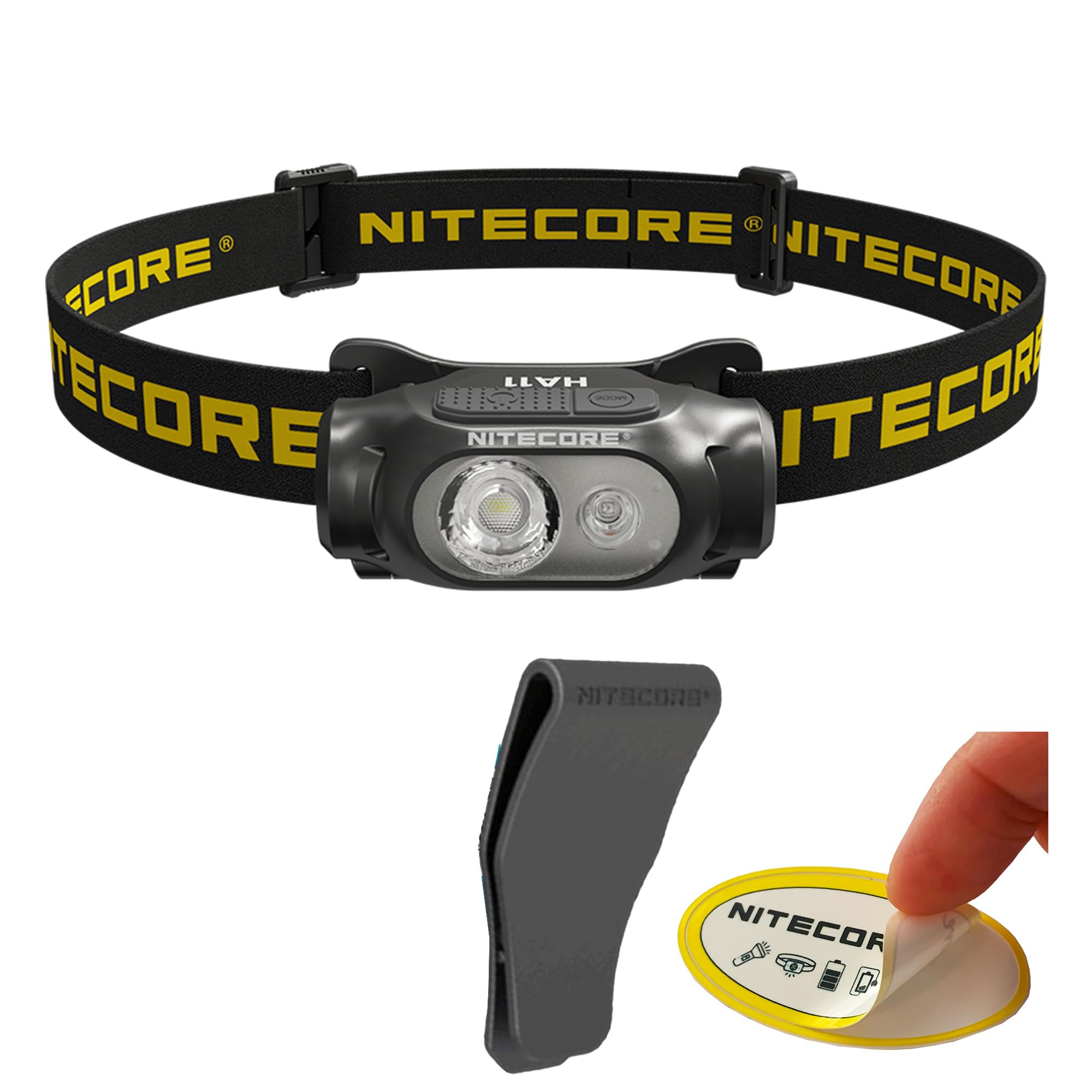 Nitecore Ha11 Camping Headlamp, 240 Lumen Ultra Lightweight, Use 1Xaa Battery With Multi-Purpose Clip (Strap Headband)