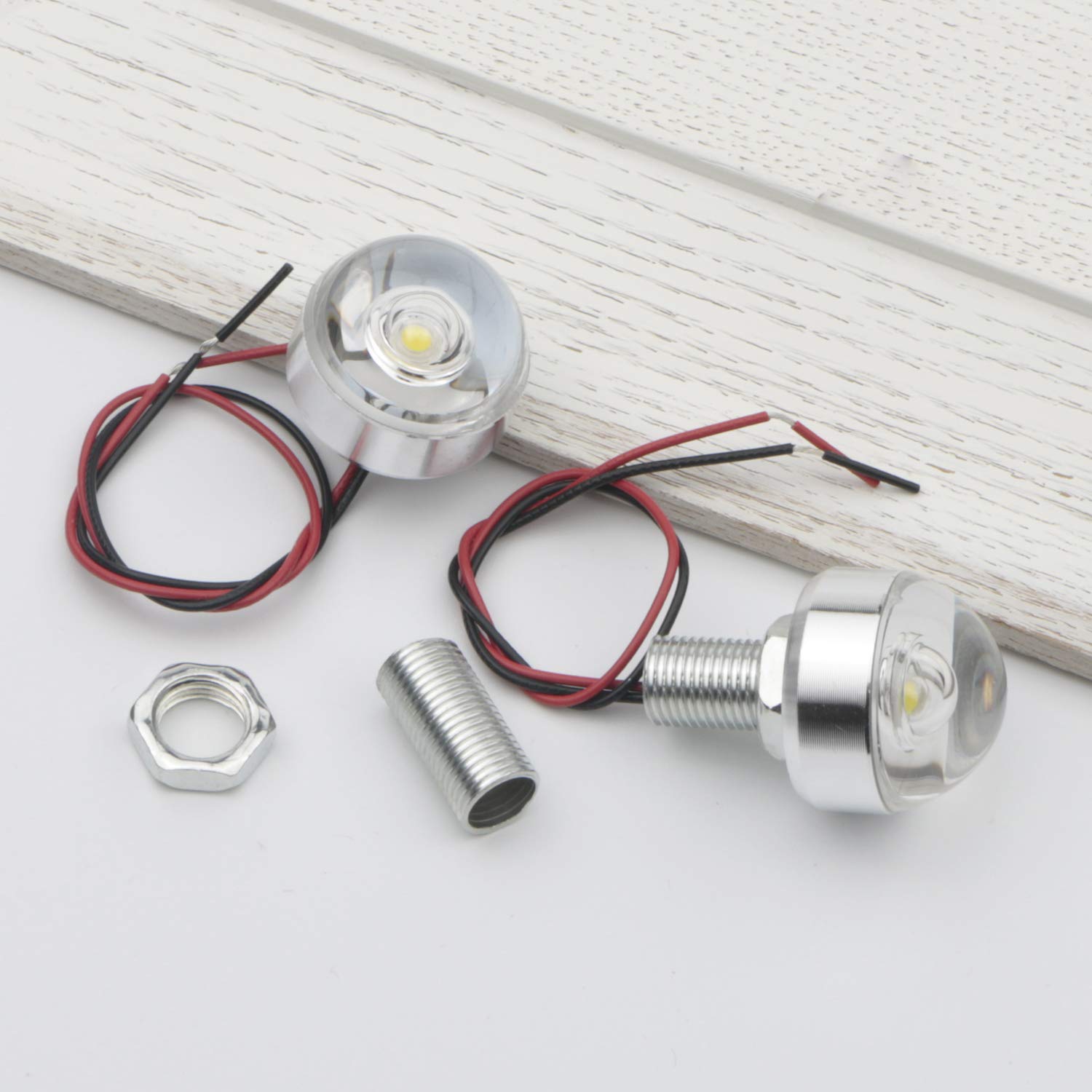 Jiuwu 5V Led Spotlight Mini Lamp Beads Diy For Electronics Machinery Home Mofification (White, 120 Degree Light Pack Of 6)