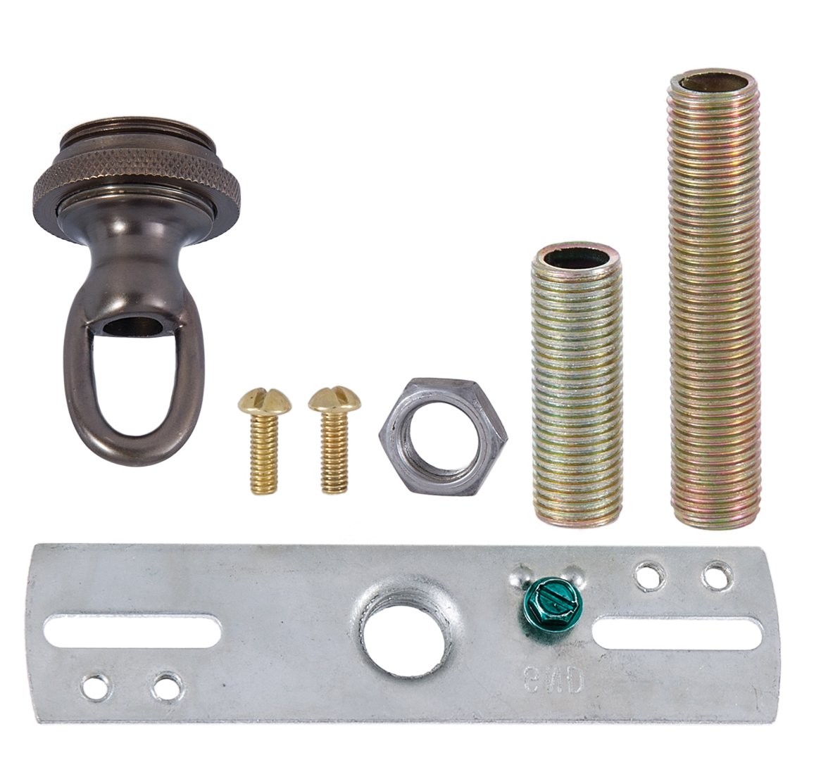 B&P Lamp Antique Brass Finish Cast Brass Canopy Kit Model 11877A