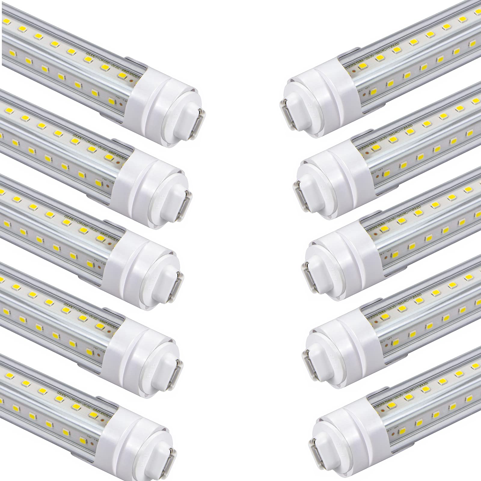 Gocuces 4Ft T8 Led Tube Lights,36W 3600Lm,White 6500K,R17D Base,45.8 Inches End To End,60W F48T12 Fluorescent Bulb Replacement,B