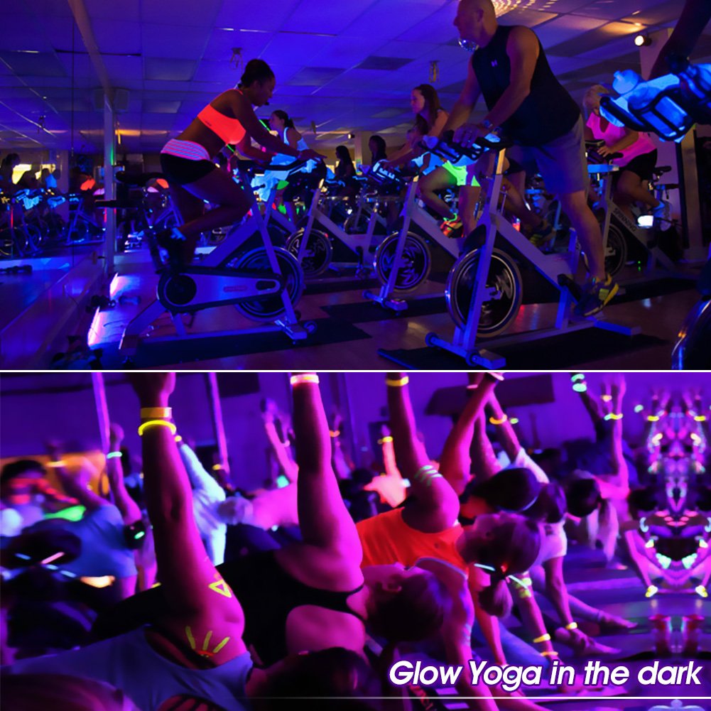 Oppsk 54W Uv Blacklight Bar, 18Led Metal Glow Light For Parties, Weddings, Bedrooms - Black, 1 Count