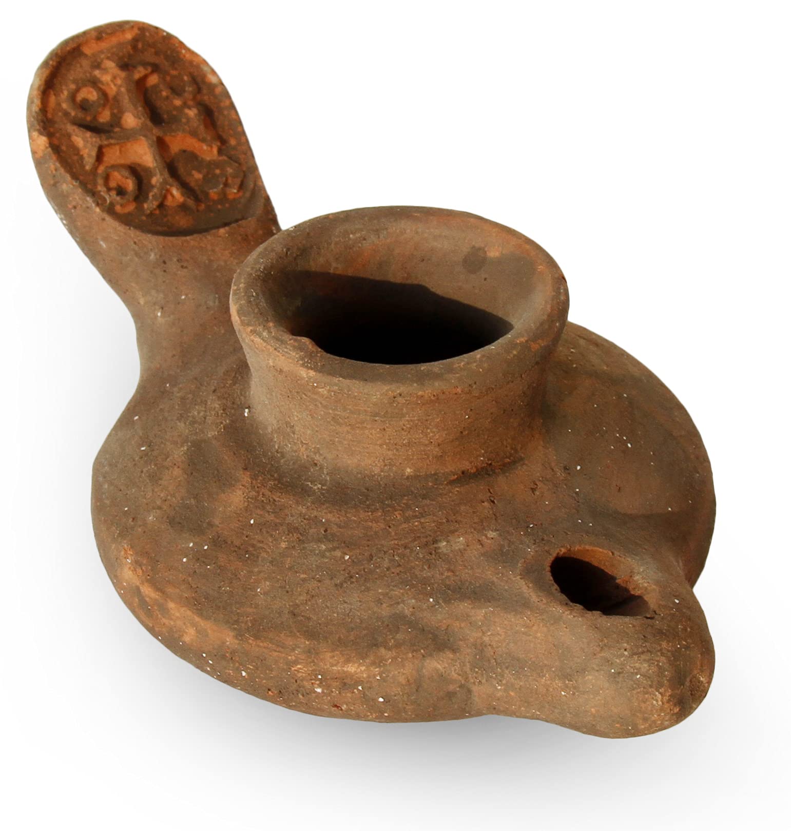 Biblical Oil Lamp With Cross - Herodian Style